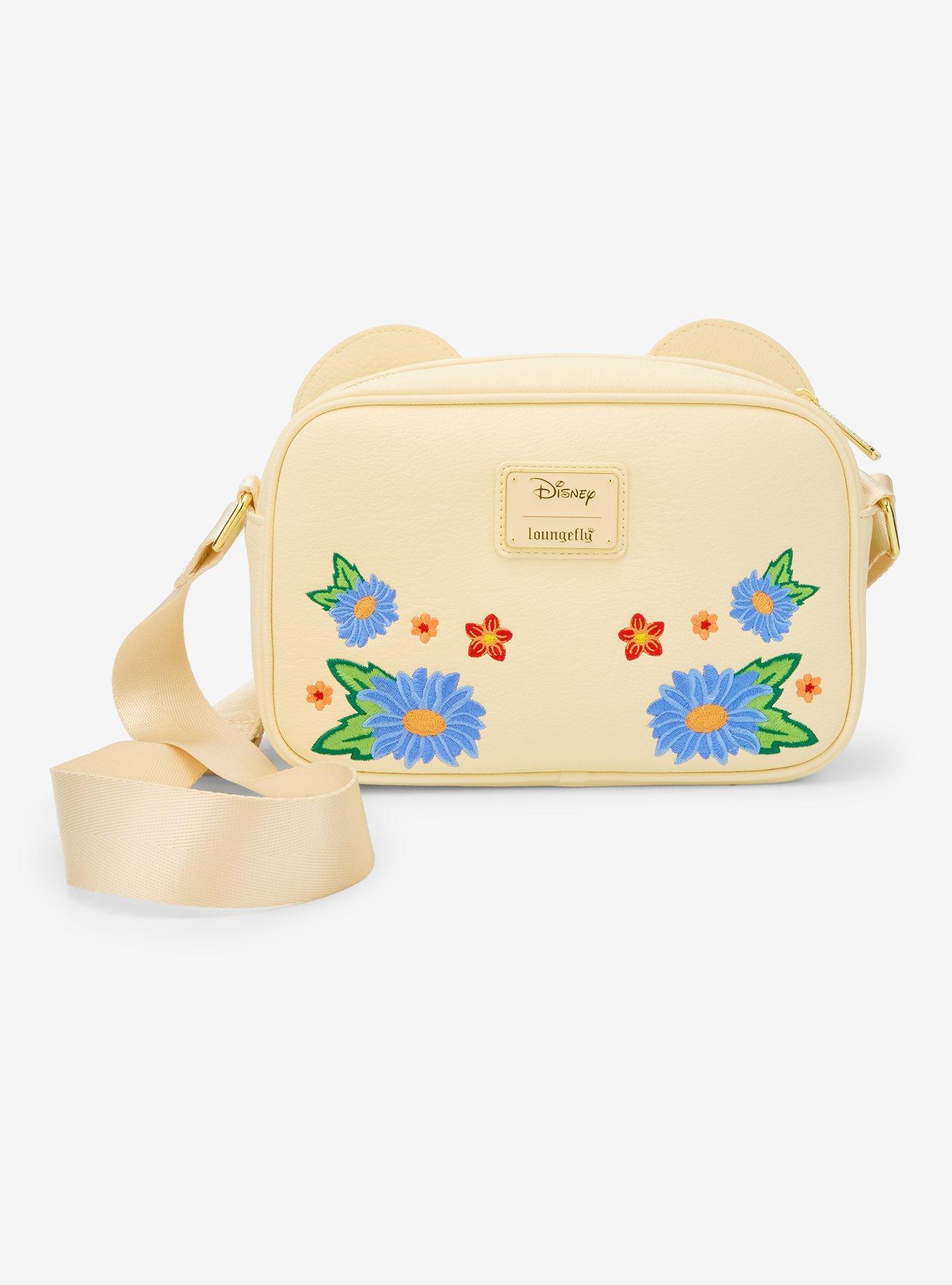 Loungefly Disney Minnie Mouse Orange Floral Ears Crossbody Bag - BoxLunch Exclusive, , alternate