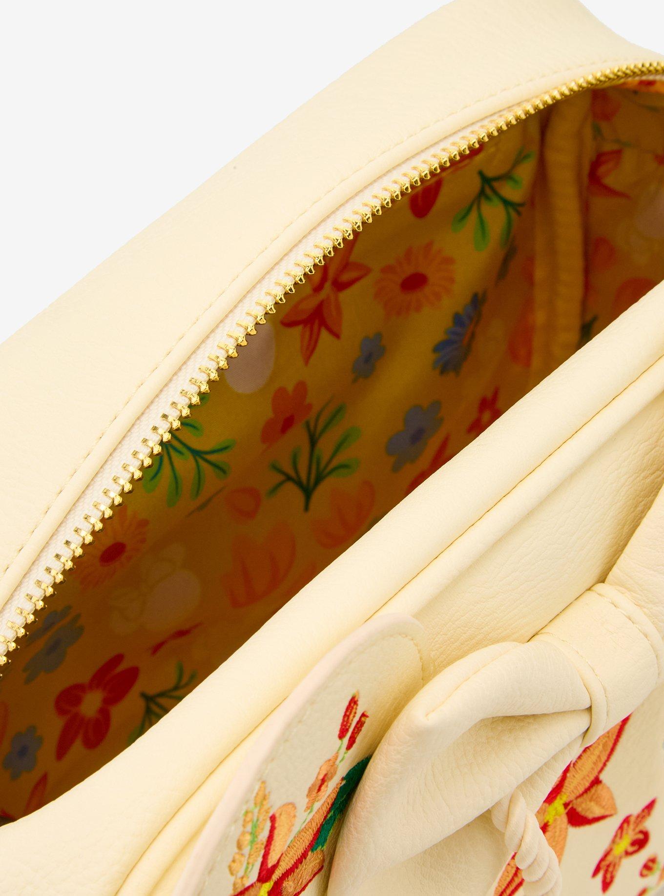 Loungefly Disney Minnie Mouse Orange Floral Ears Crossbody Bag - BoxLunch Exclusive, , alternate