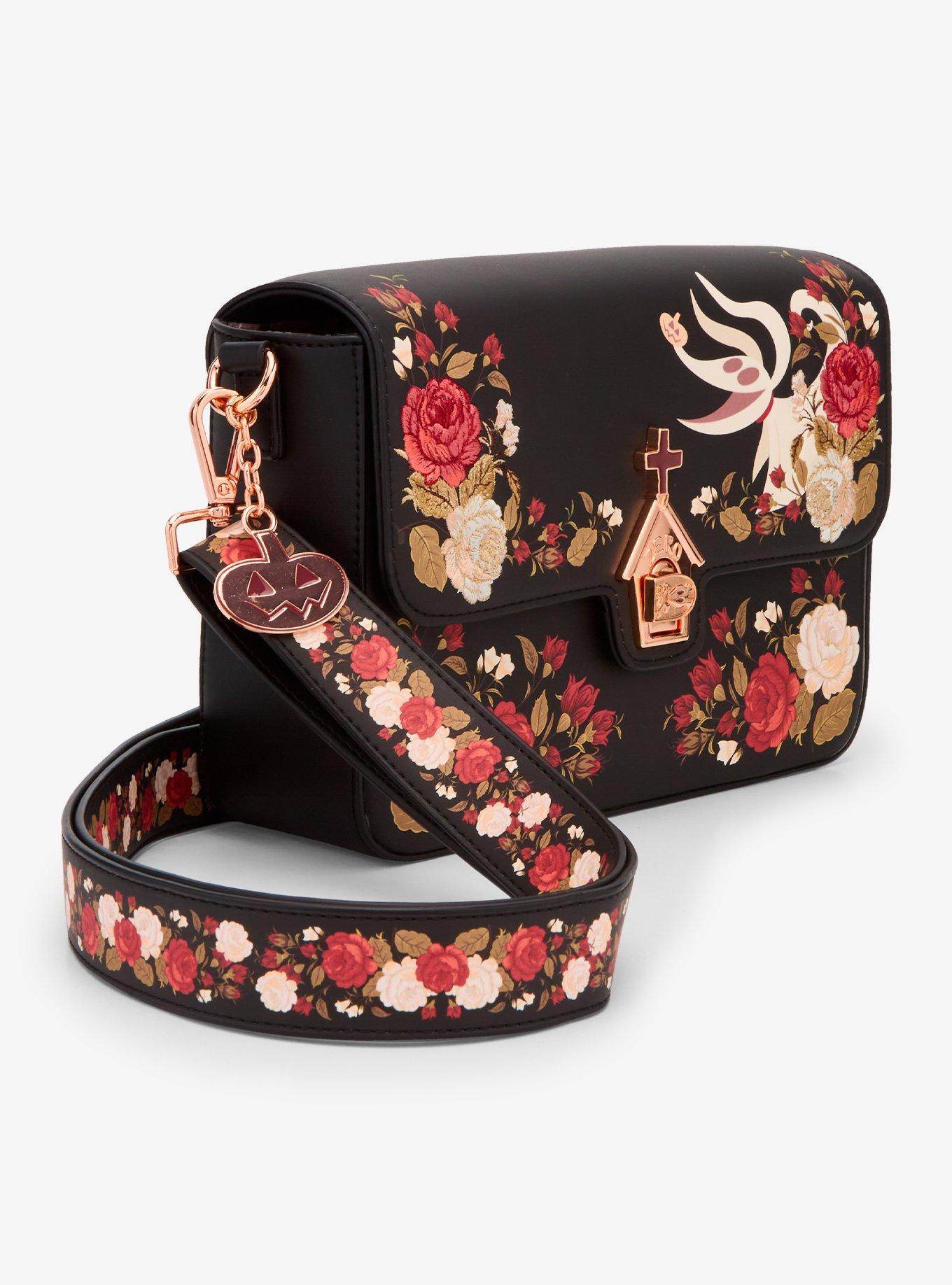 Loungefly Disney The Nightmare Before Christmas Foral Zero Crossbody Bag - BoxLunch Exclusive, , hi-res