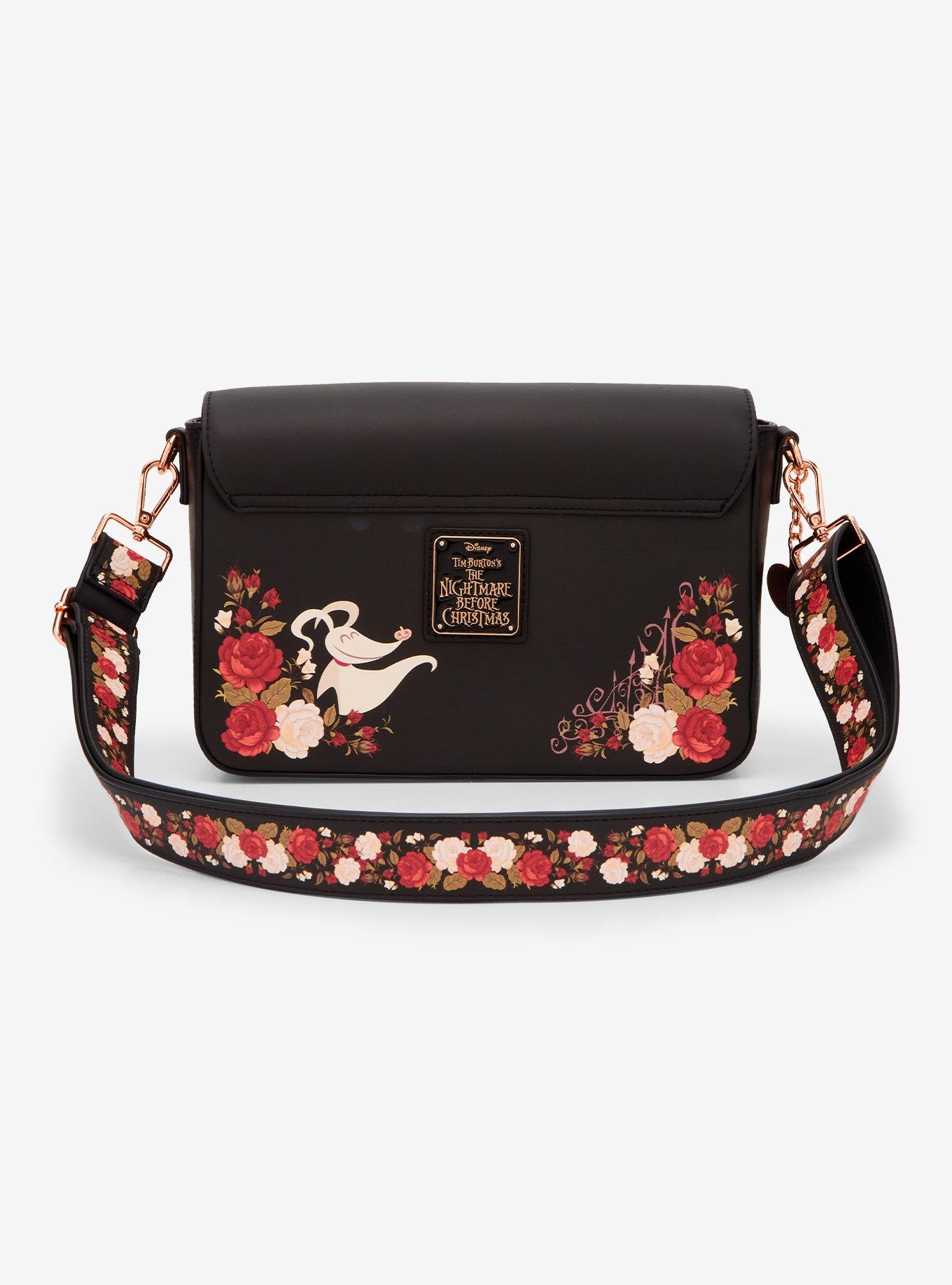 Loungefly Disney The Nightmare Before Christmas Foral Zero Crossbody Bag - BoxLunch Exclusive, , alternate
