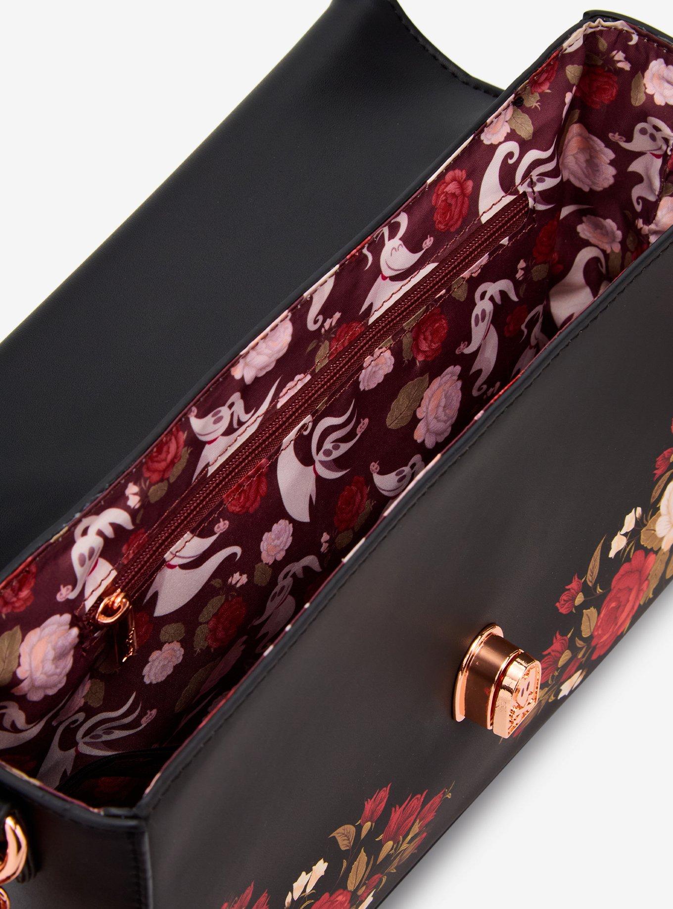 Loungefly Disney The Nightmare Before Christmas Foral Zero Crossbody Bag - BoxLunch Exclusive, , alternate