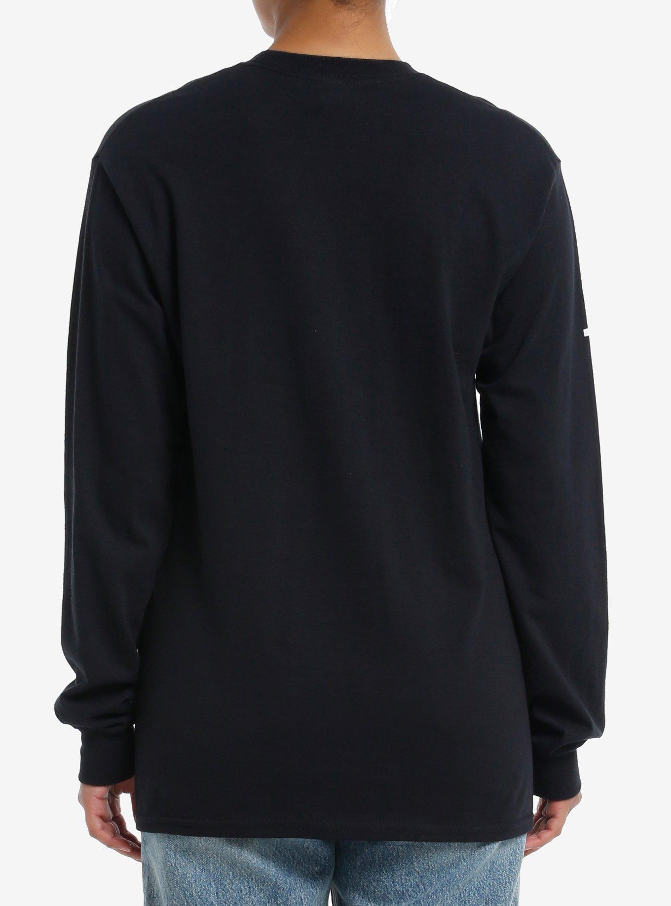 Spiritbox Soft Spine Grid Collage Girls Long-Sleeve T-Shirt, BLACK, alternate