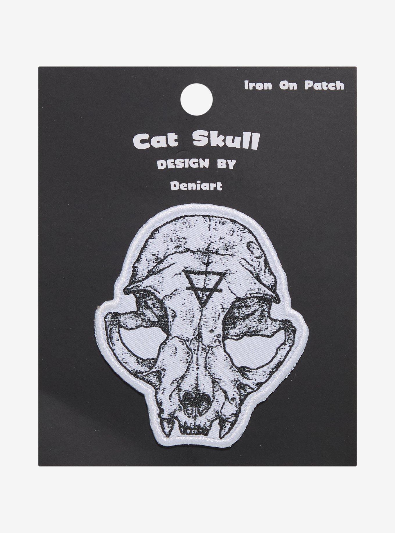 Cat Skull Patch By Deniart, , hi-res