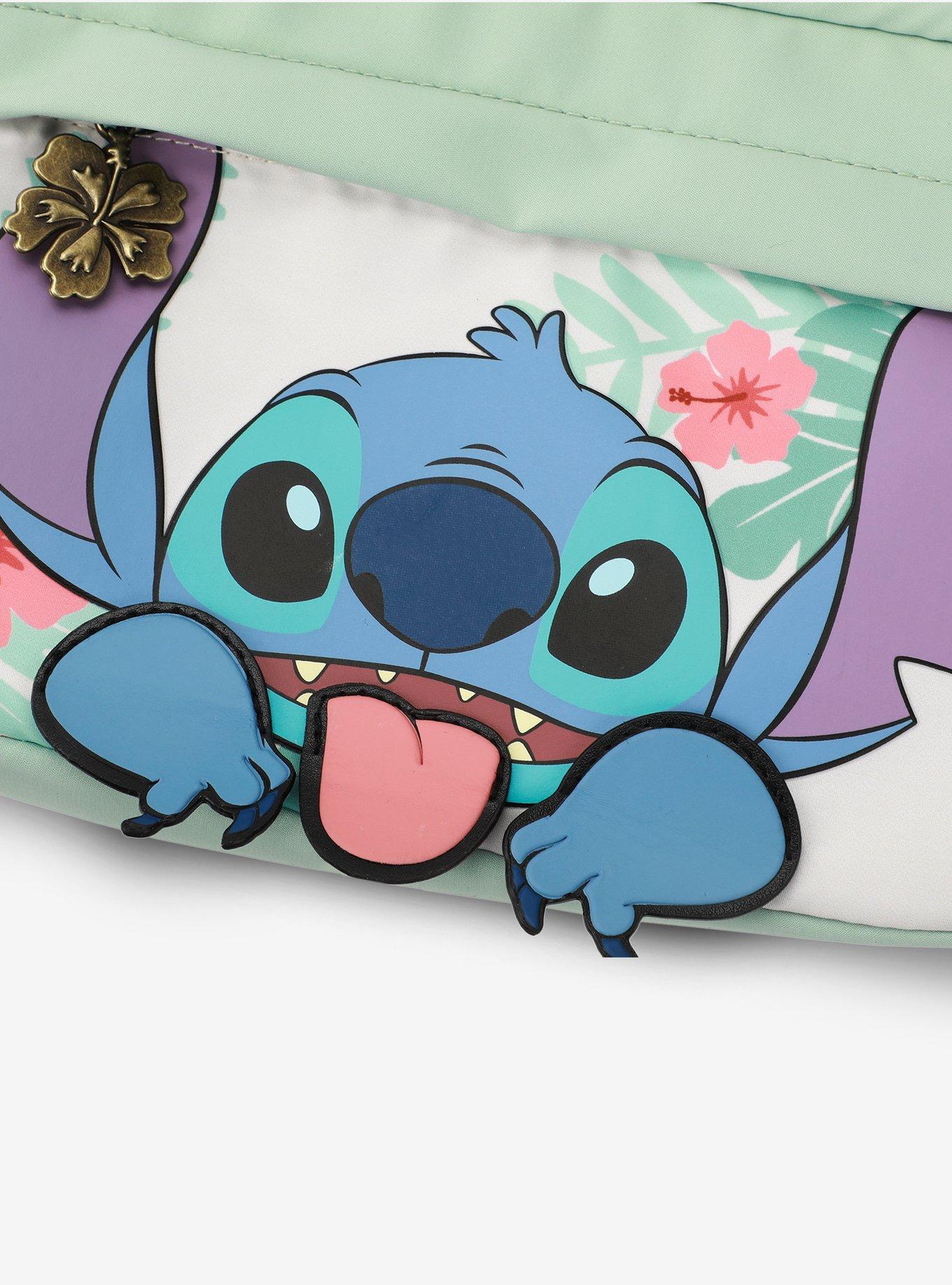 Disney Stitch Floral Crossbody Bag, , alternate