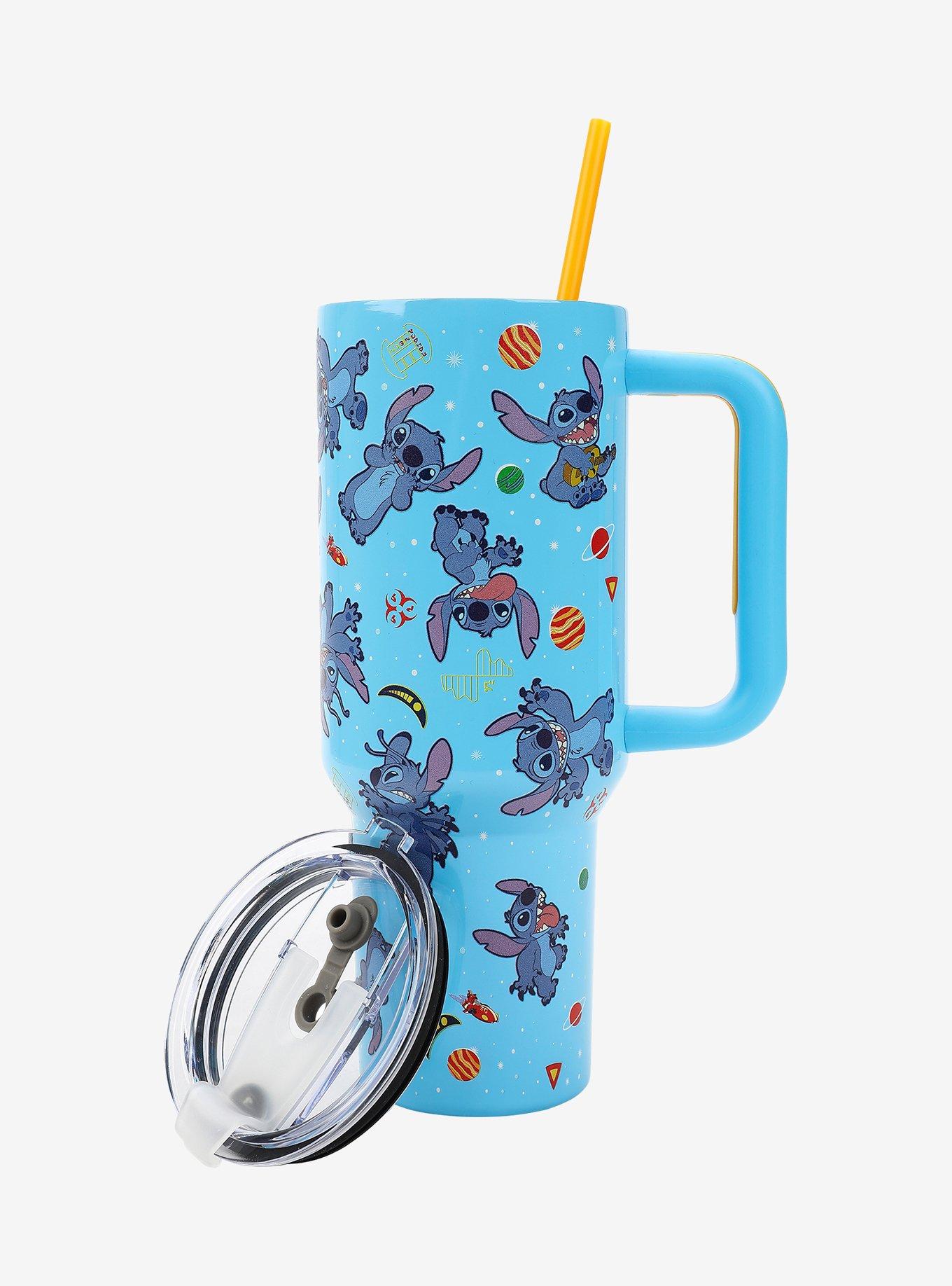 Disney Stitch Poses Stainless Steel Travel Cup With Pouch, , hi-res