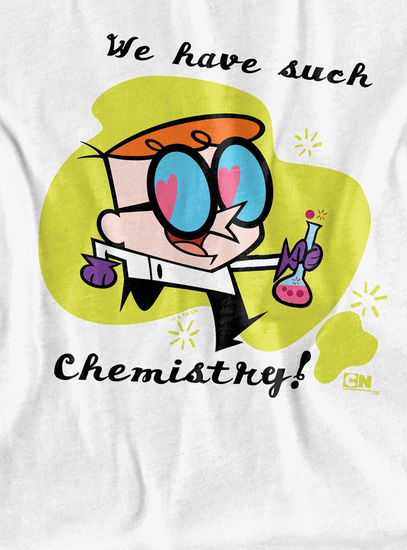 Dexter's Laboratory We Have Such Chemistry Women's Crop Top T-Shirt, BRIGHT WHITE, alternate