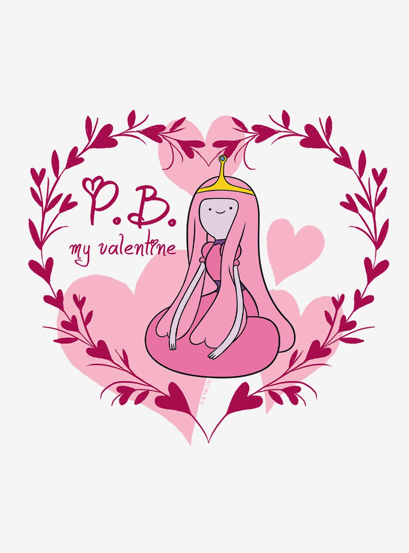 Adventure Time My Valentine Cap Sleeve Baby Rib Women's Crop Top, BRIGHT WHITE, alternate