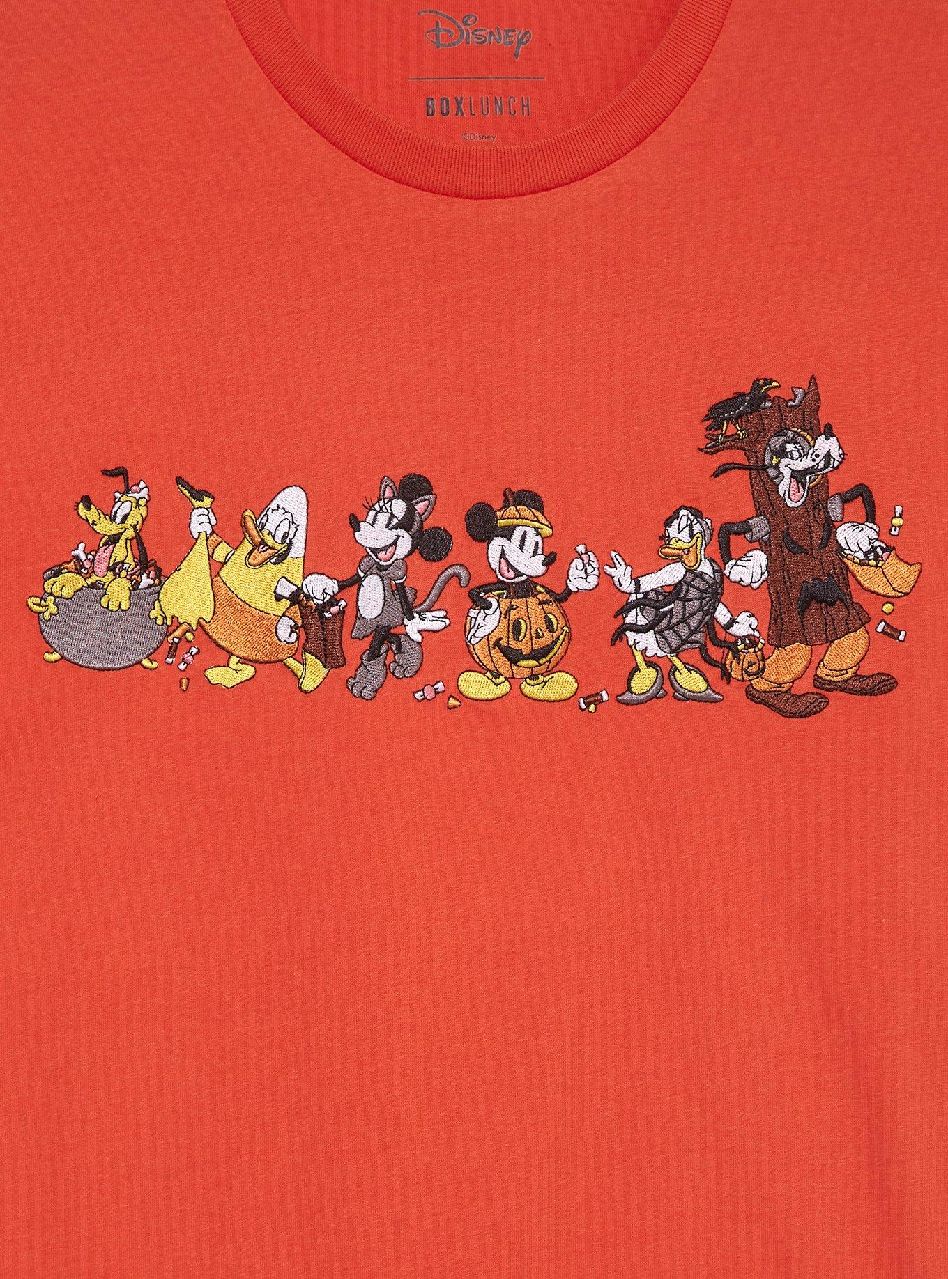 Disney Mickey Mouse & Friends Halloween Costumes Embroidered Women's T-Shirt - BoxLunch Exclusive, BURNT ORANGE, alternate