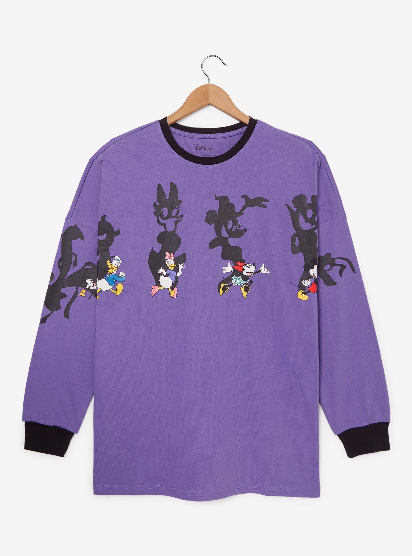 Disney Mickey Mouse & Friends Halloween Shadows Glow-in-the-Dark Long Sleeve T-Shirt - BoxLunch Exclusive