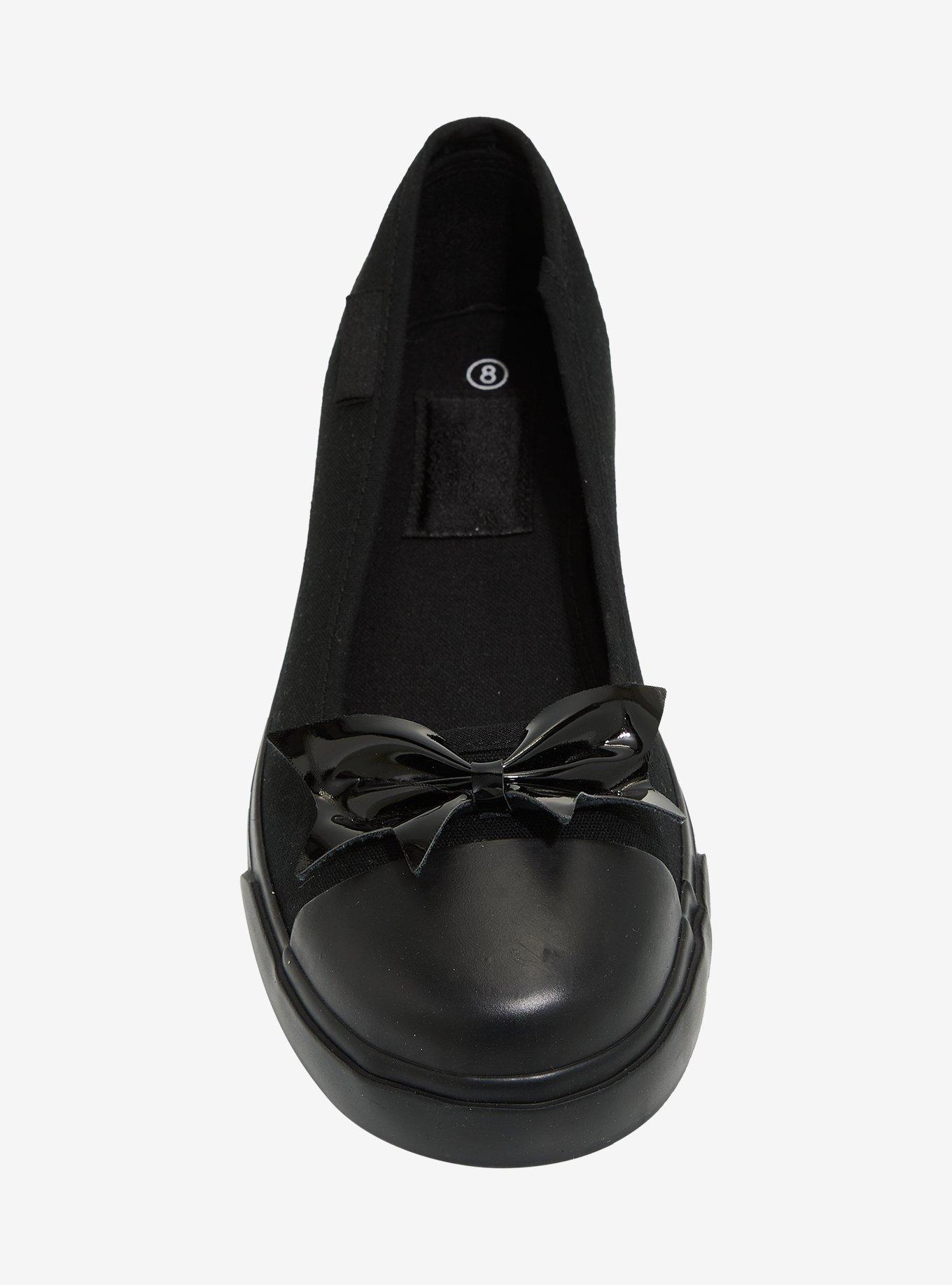 Strange Cvlt Black Bat Bow Emily Flats, MULTI, alternate