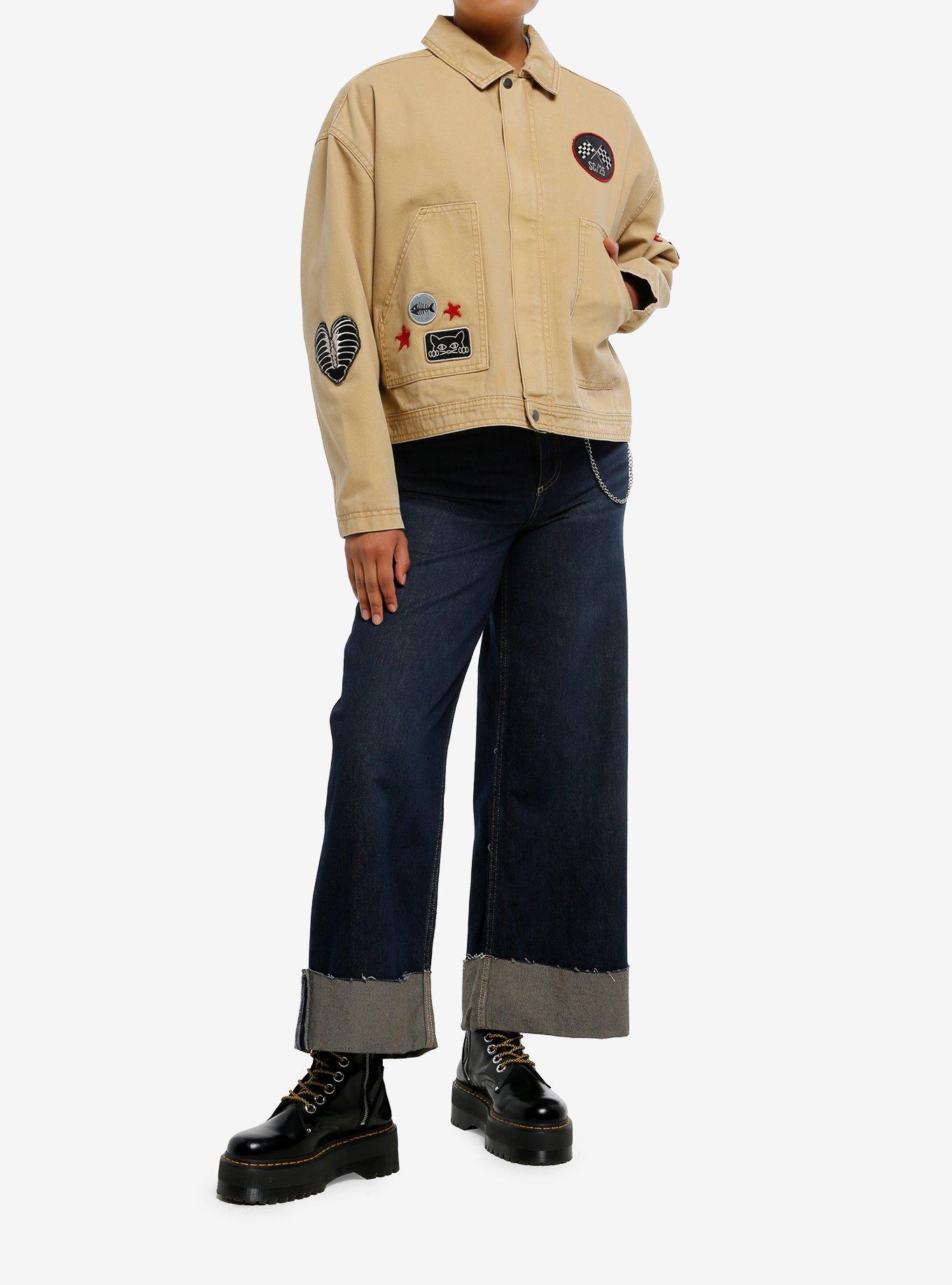 Social Collision Patches Girls Workwear Jacket, , hi-res