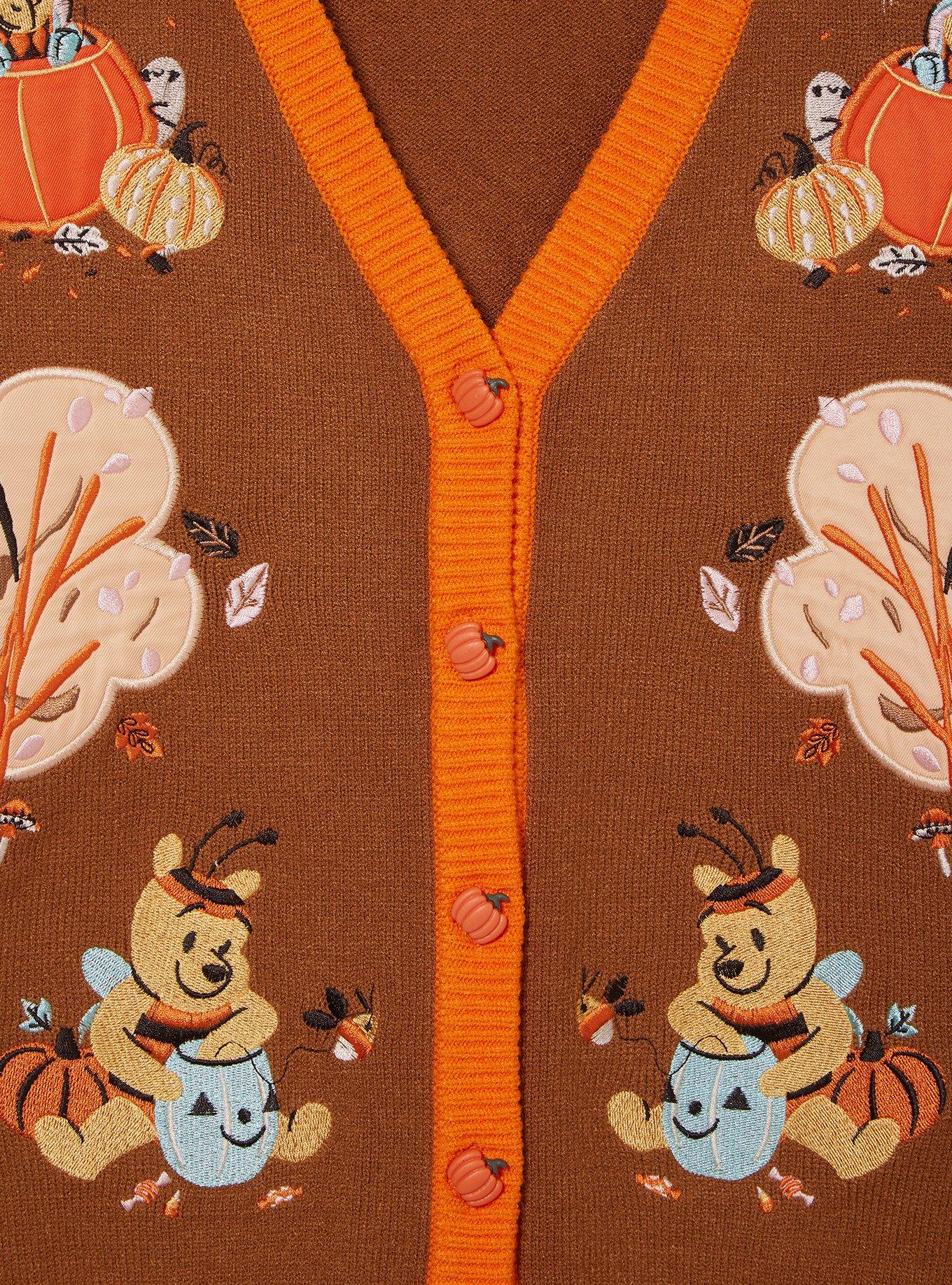 Disney Winnie the Pooh Pumpkin Women's Cardigan - BoxLunch Exclusive, , hi-res