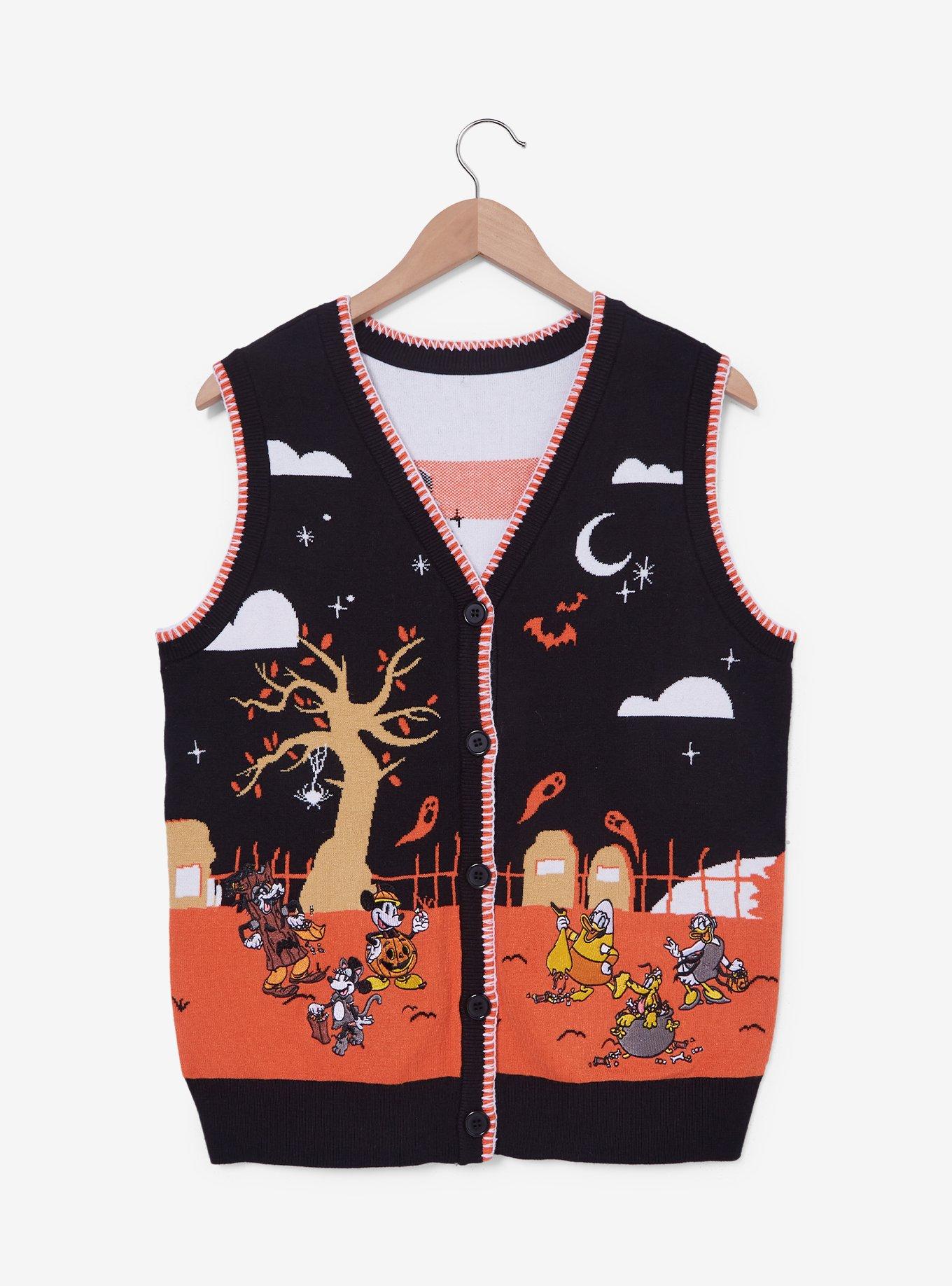 Disney Mickey & Friends Halloween Costumes Women's Sweater Vest - BoxLunch Exclusive, MULTI, alternate