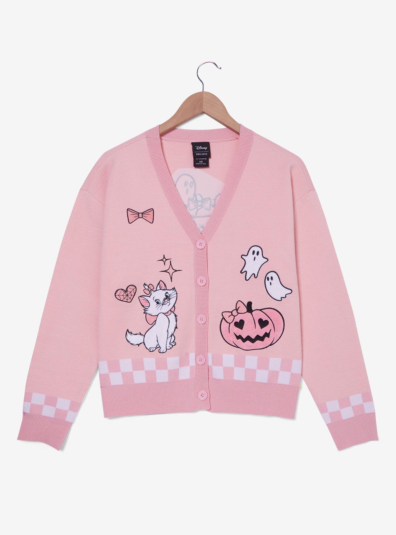 Disney The Aristocats Marie Halloween Icons Women's Cardigan - BoxLunch Exclusive, LIGHT PINK, alternate