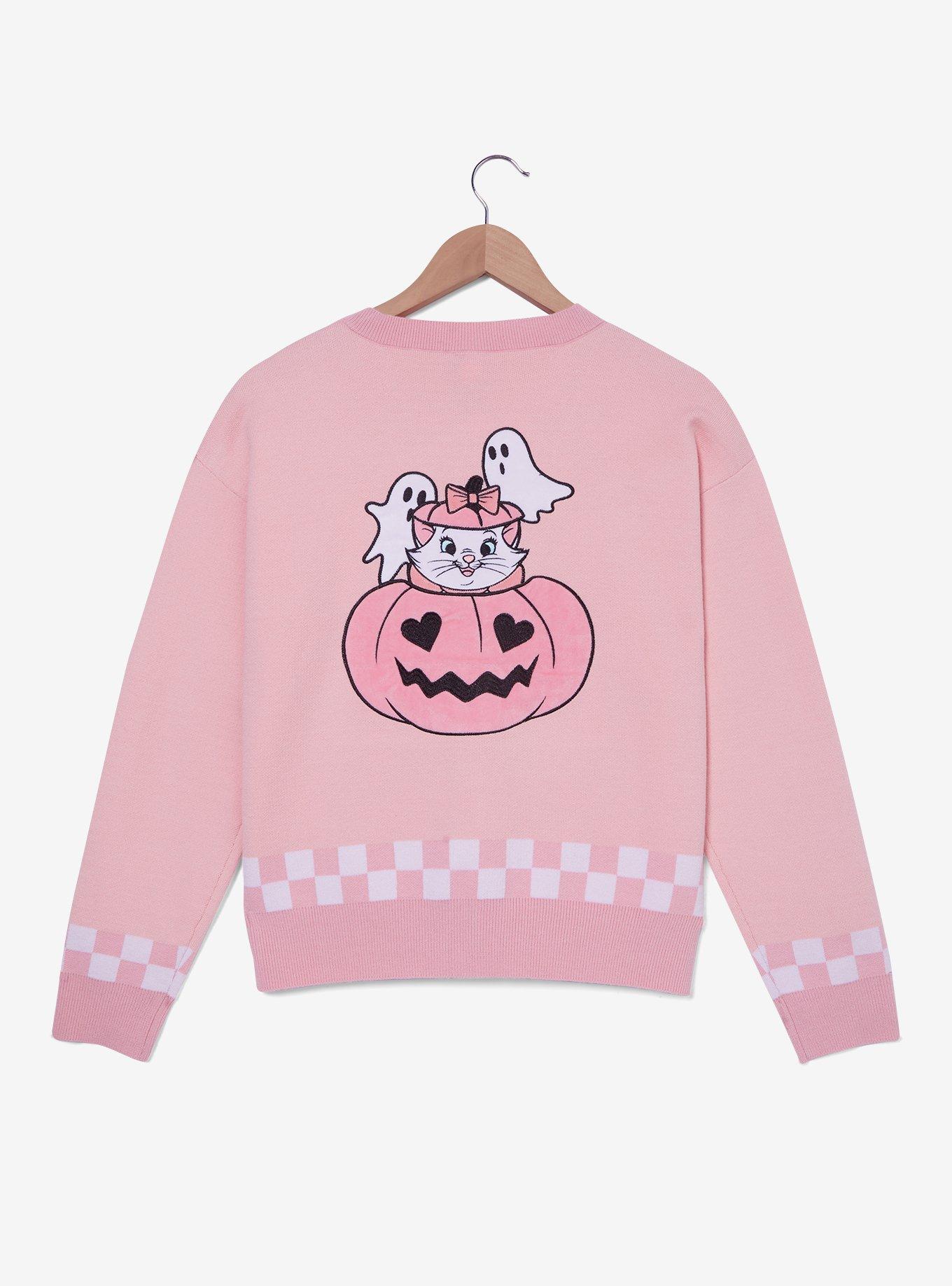 Disney The Aristocats Marie Halloween Icons Women's Cardigan - BoxLunch Exclusive, LIGHT PINK, alternate