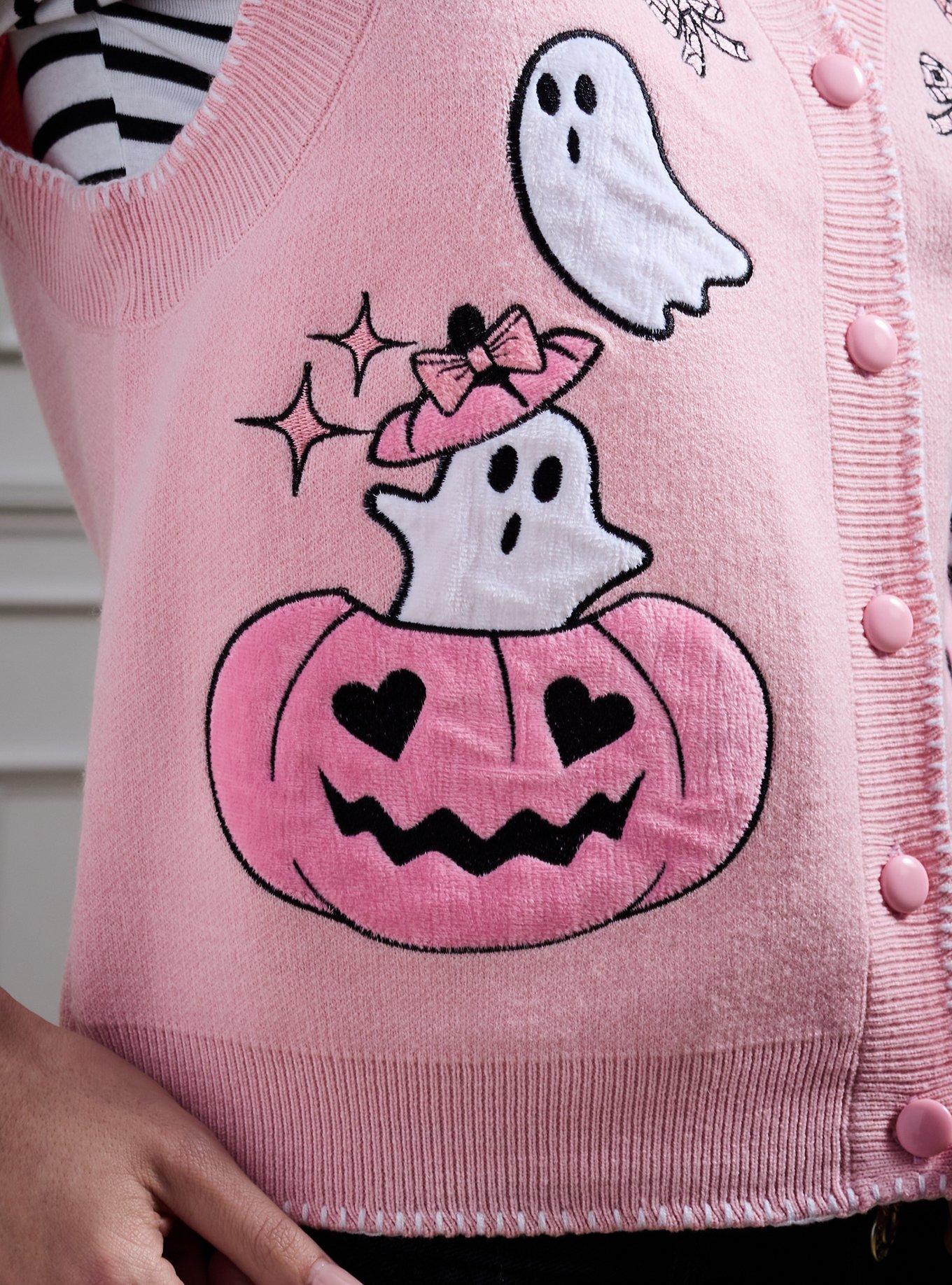 Disney The Aristocats Marie Halloween Pink Women's Vest — BoxLunch Exclusive, LIGHT PINK, alternate