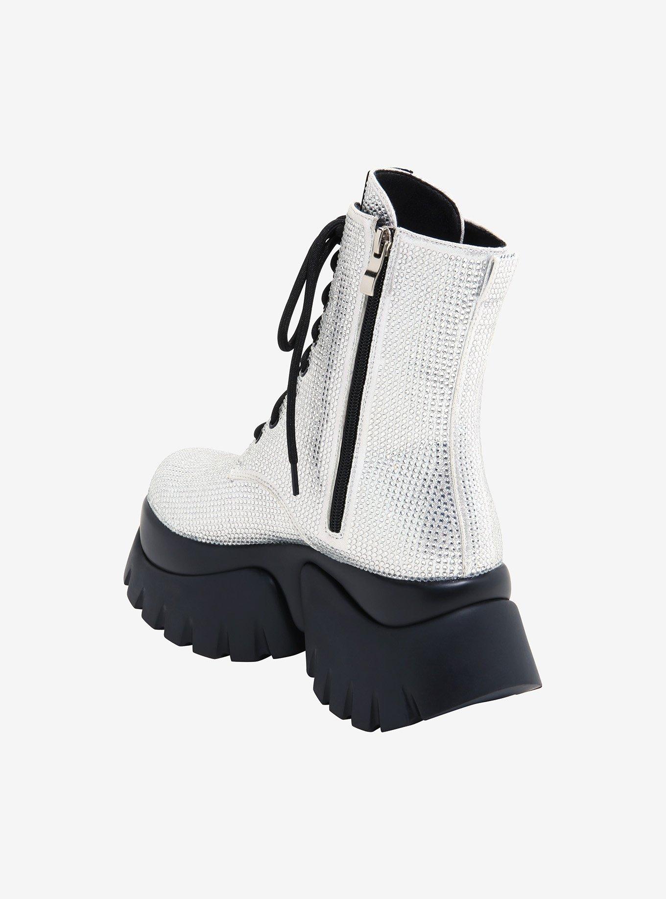 Koi X Twilight Vampire Skin Chunky Combat Boots, , hi-res