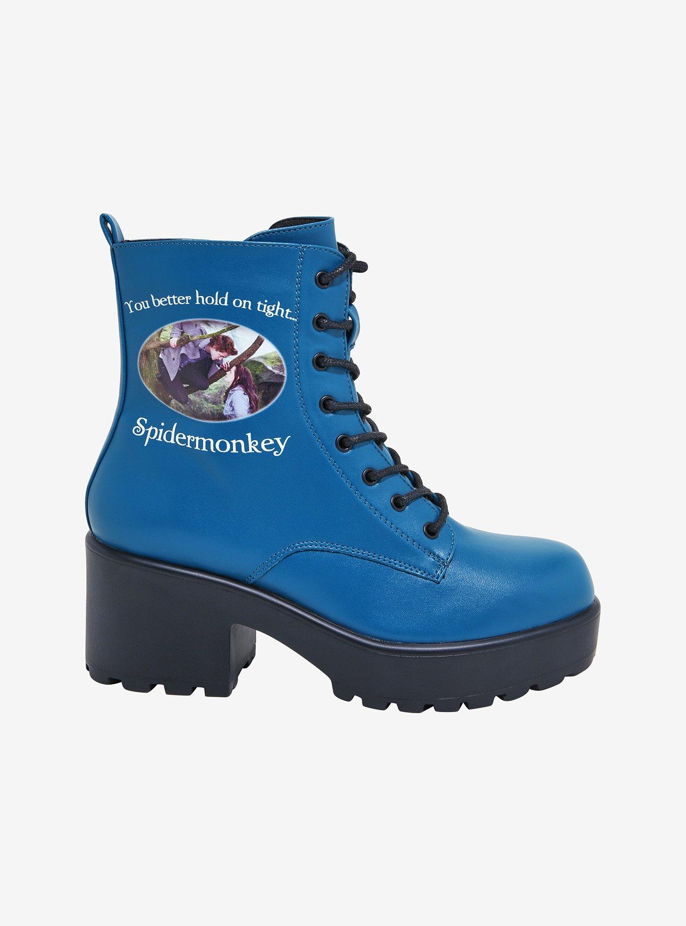 Koi X Twilight Hold On Spidermonkey Combat Boots, MULTI, alternate
