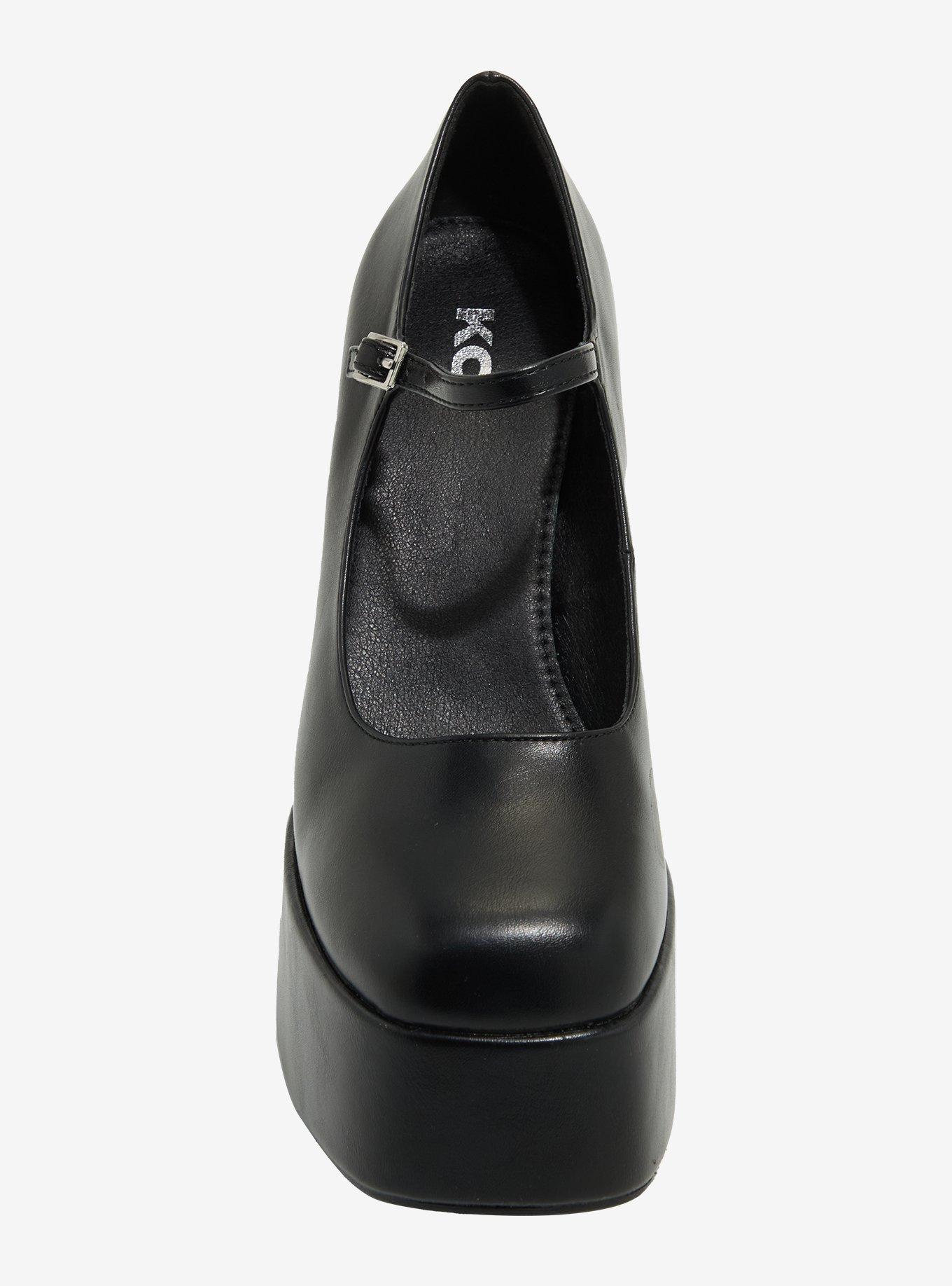 Koi Black Platform Mary Jane Heels, MULTI, alternate