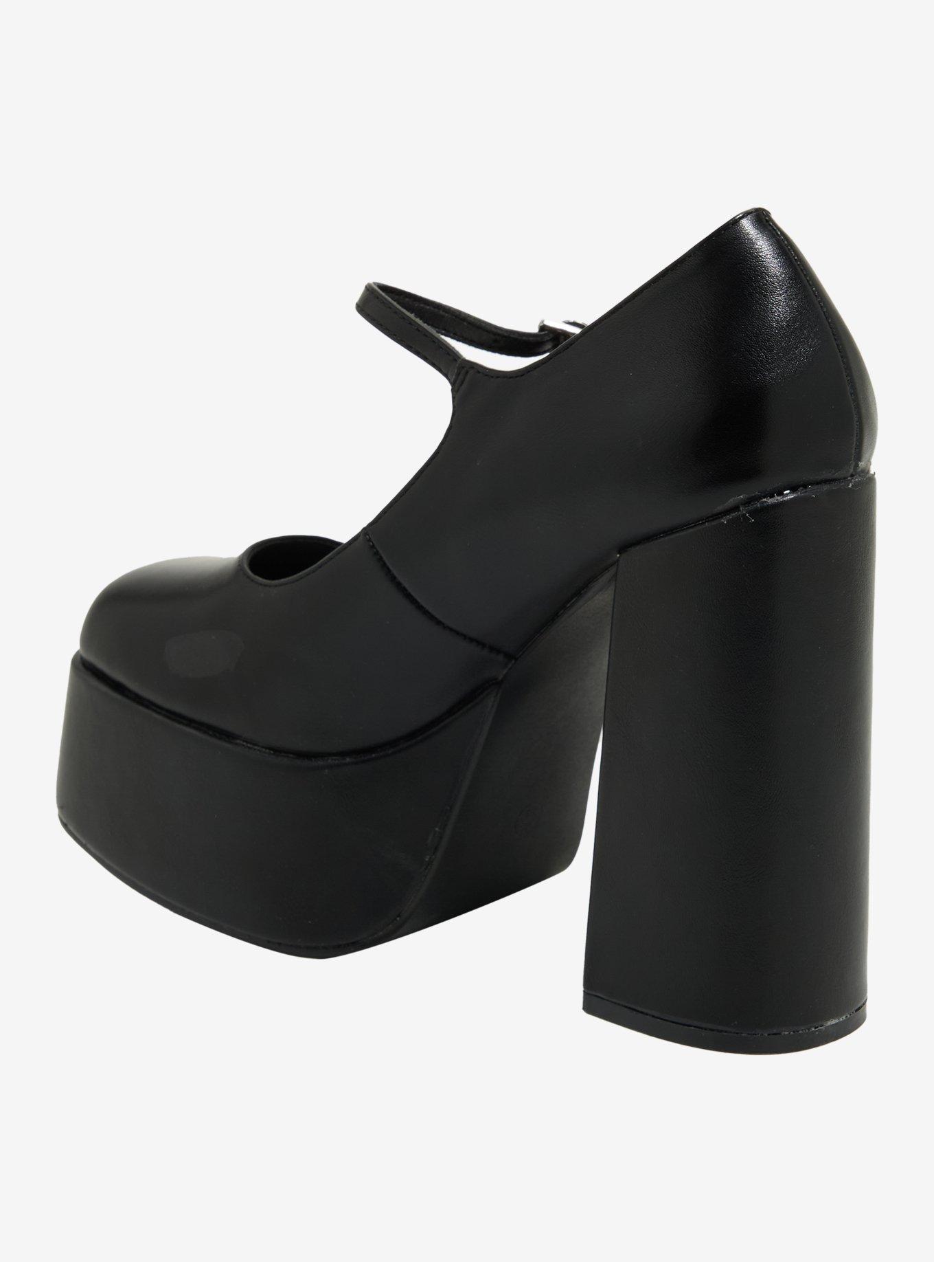 Koi Black Platform Mary Jane Heels, MULTI, alternate