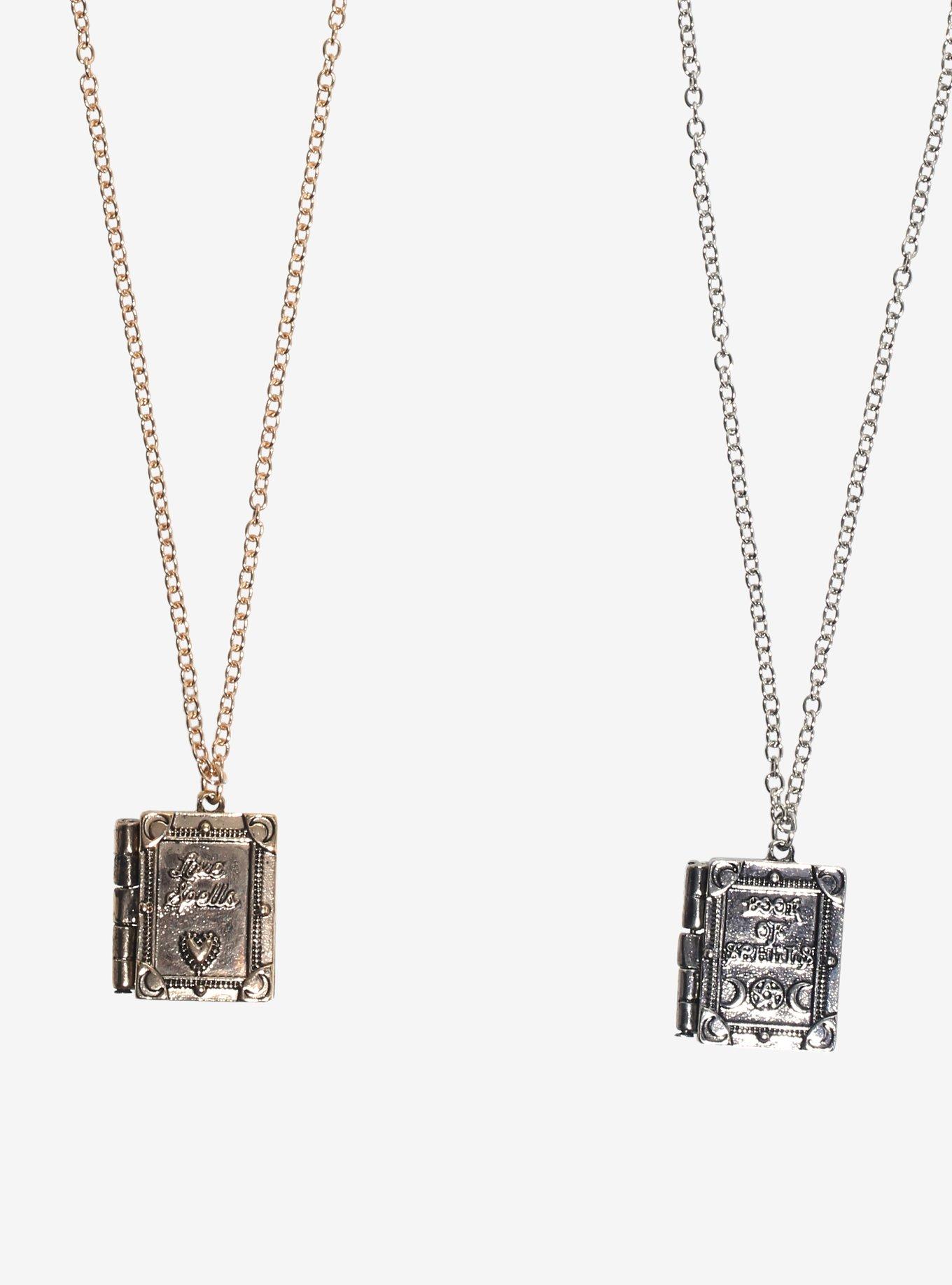 Thorn & Fable Spell Books Best Friend Necklace Set, , alternate