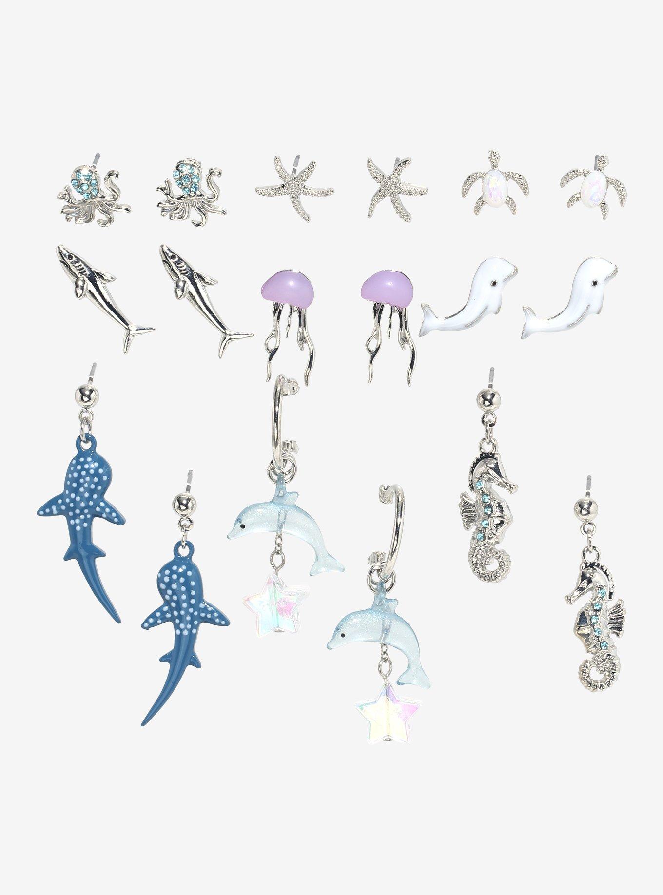Ocean Creatures Earring Set, , hi-res