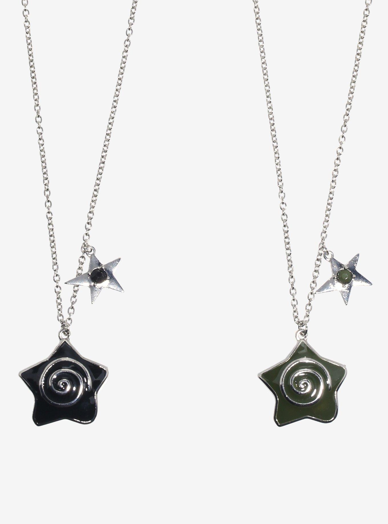 Spiral Star Charm Best Friend Necklace Set, , alternate