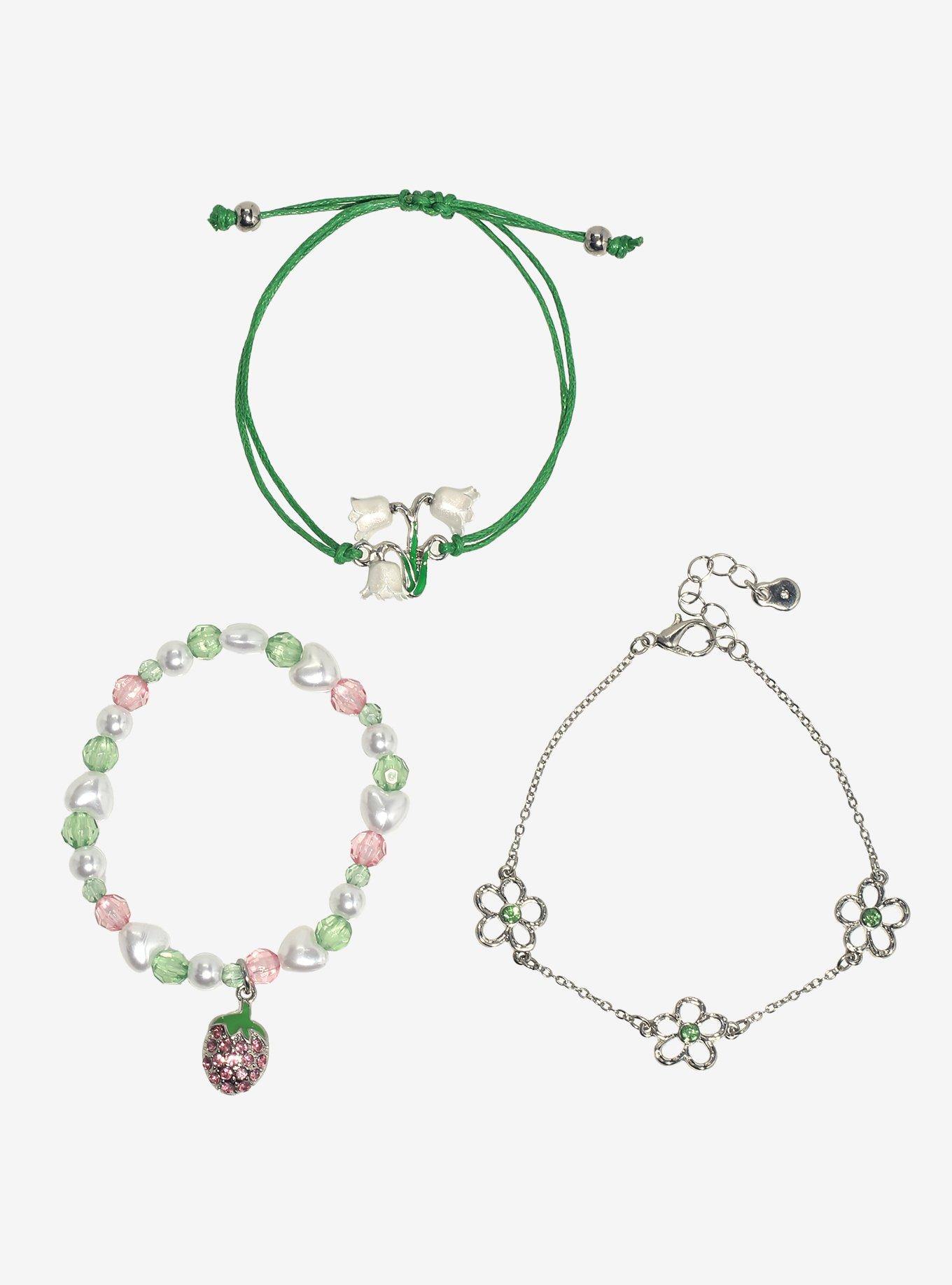 Thorn & Fable Lily Of The Valley Berry Bracelet Set, , hi-res