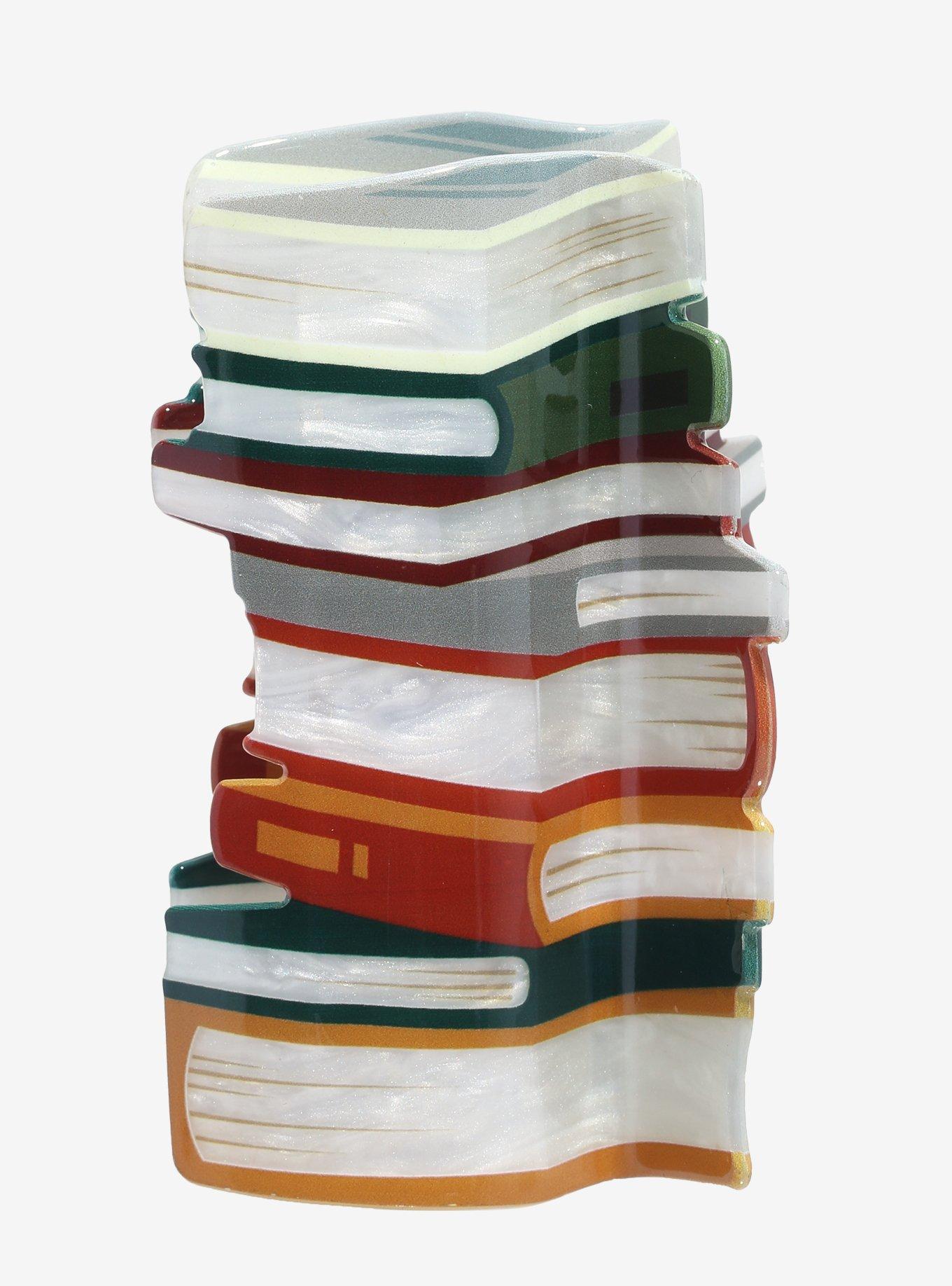 Thorn & Fable Stacked Books Claw Hair Clip, , hi-res
