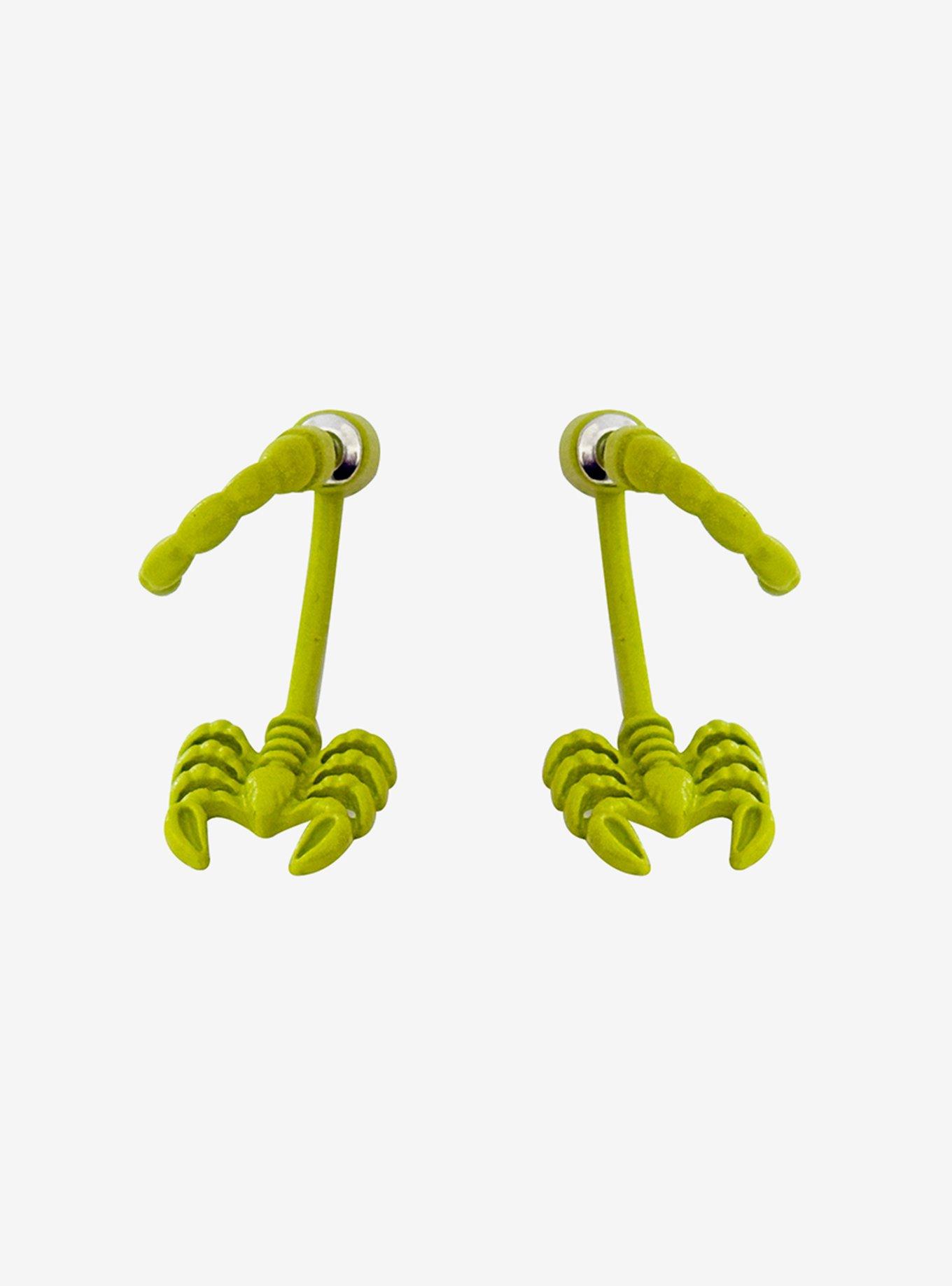 Scorpion Glow-In-The-Dark Front/Back Earrings, , hi-res