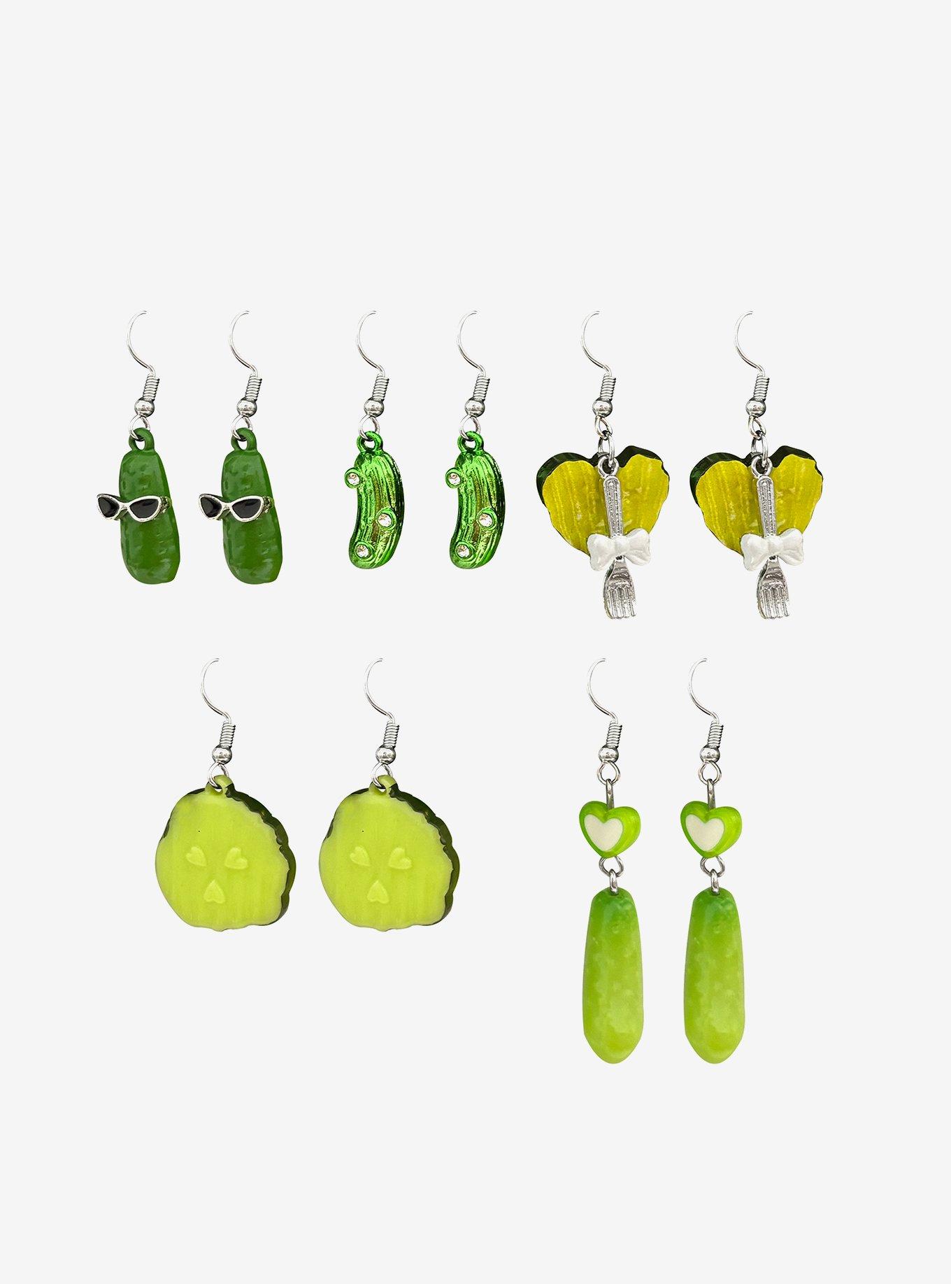 Pickle Drop Earring Set, , hi-res