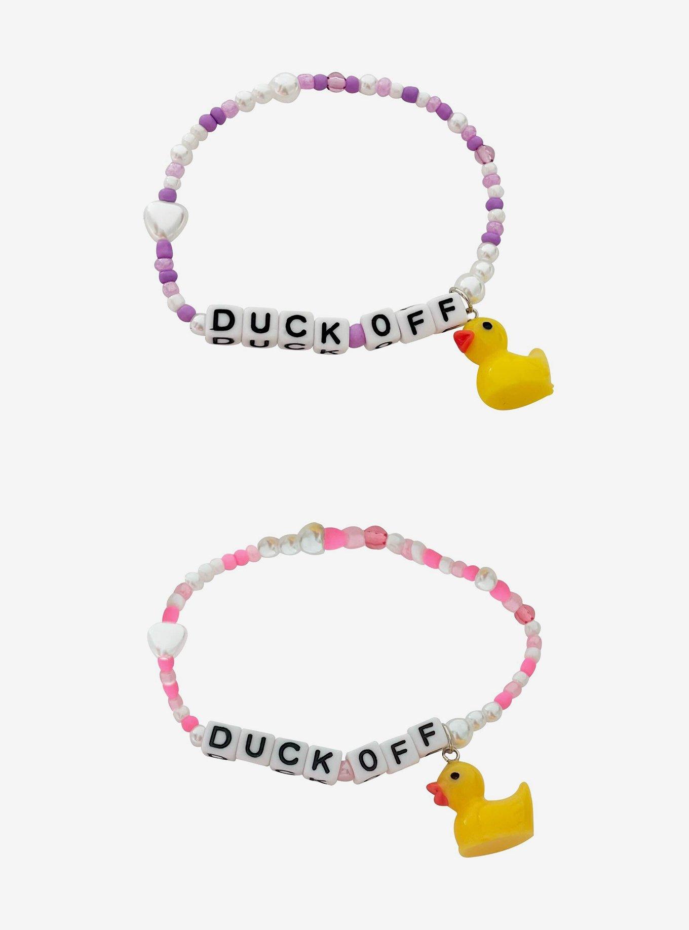 Sweet Society Duck Off Best Friend Bead Bracelet Set, , hi-res