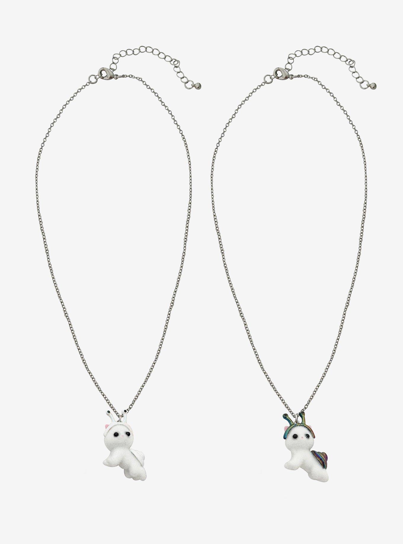 Sweet Society Snail Kitty Best Friend Necklace Set, , hi-res