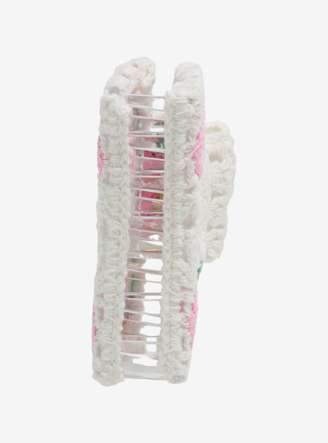Sweet Society Crochet Strawberry Claw Hair Clip, , alternate