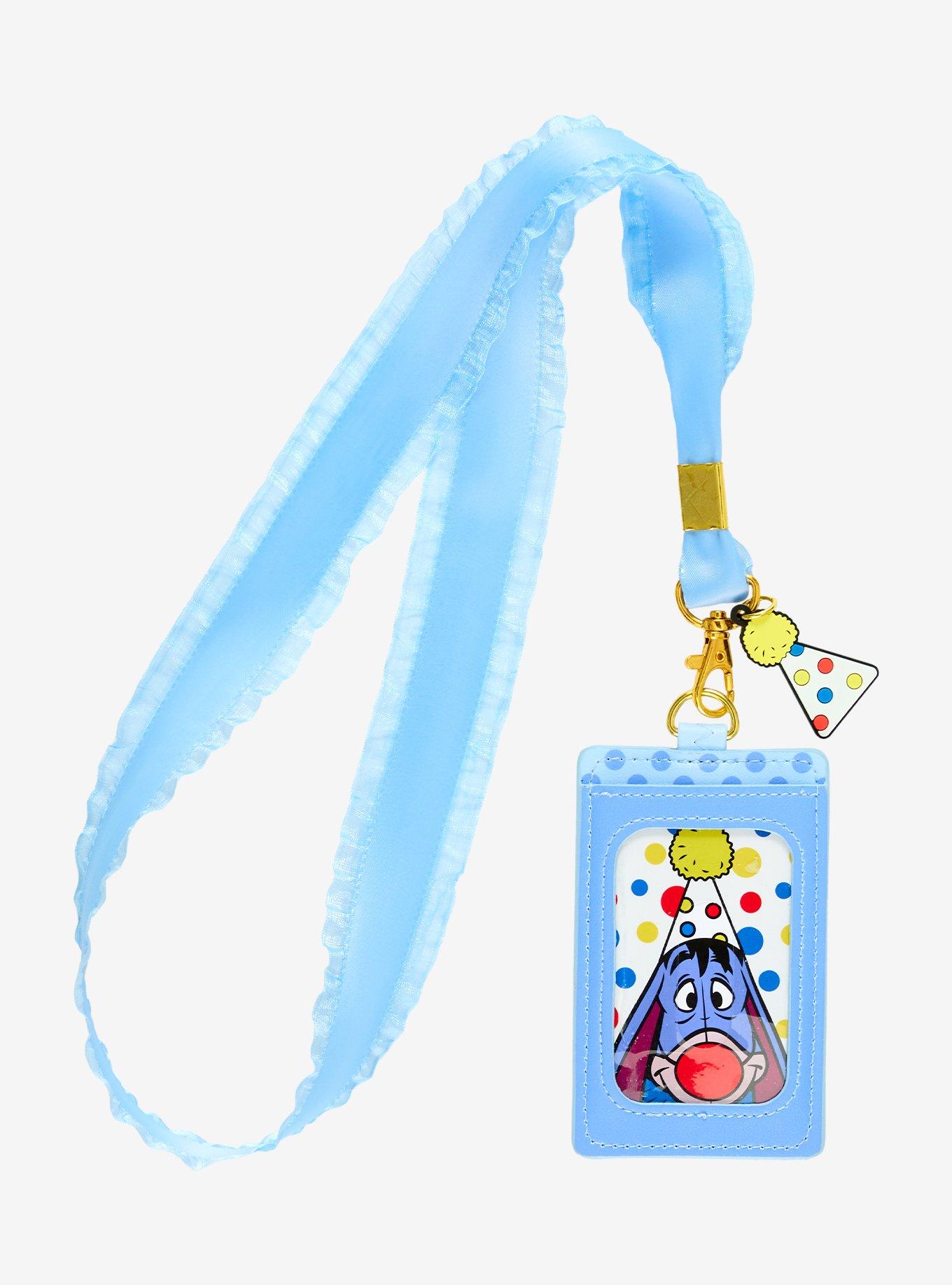 Loungefly Disney Winnie the Pooh Eeyore Clown Ribbon Lanyard — BoxLunch Exclusive, , hi-res