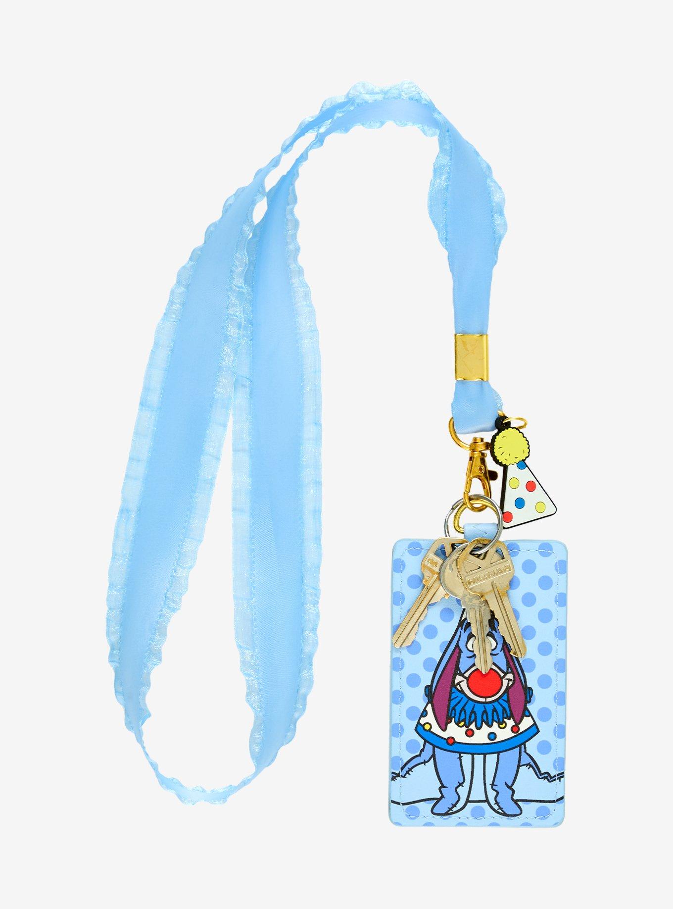 Loungefly Disney Winnie the Pooh Eeyore Clown Ribbon Lanyard — BoxLunch Exclusive, , alternate