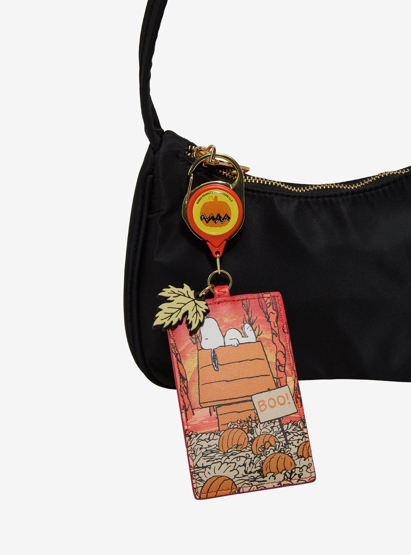 Peanuts Snoopy Pumpkin Patch Retractable Lanyard with Charm - BoxLunch Exclusive, , alternate