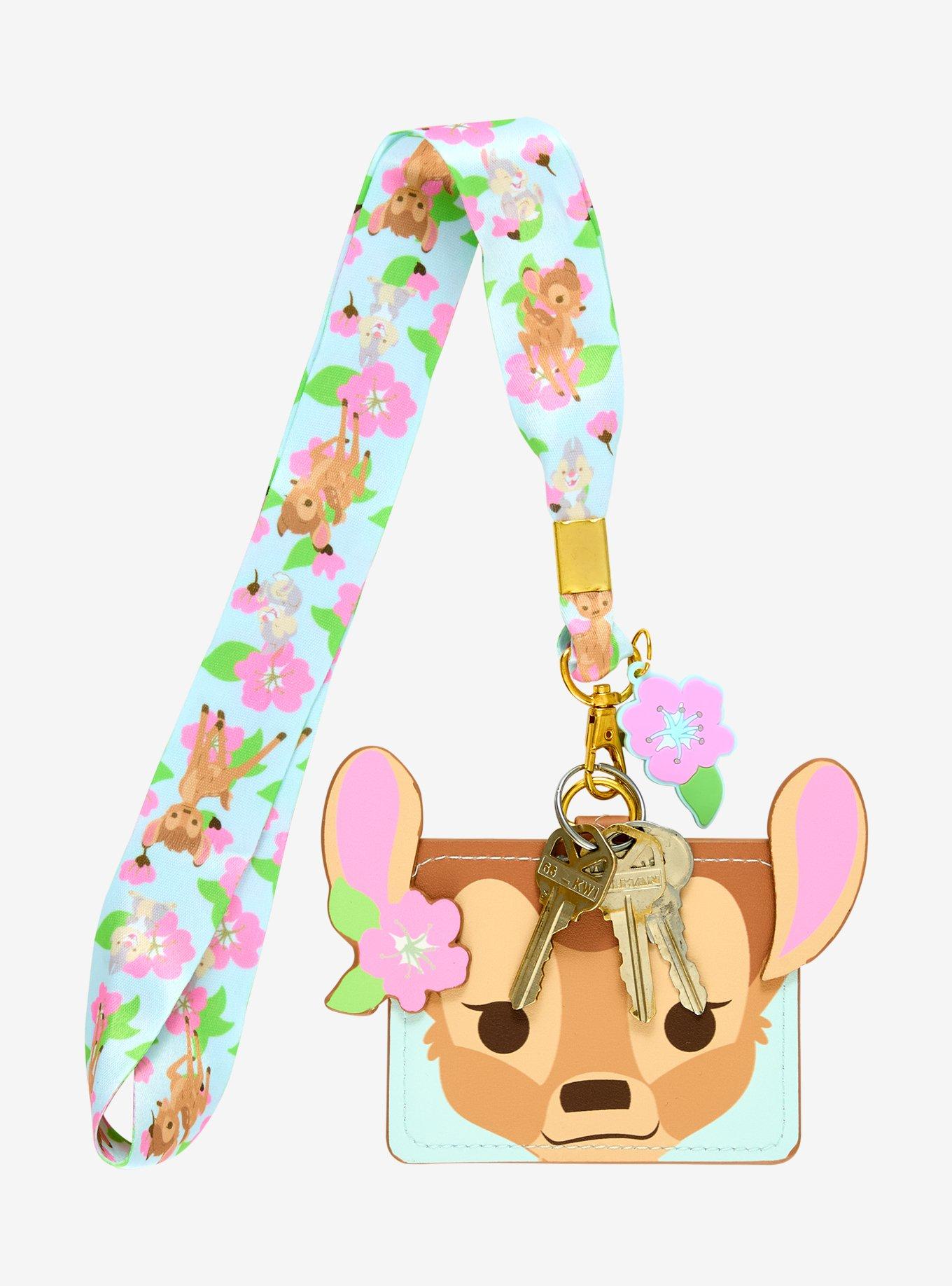 Disney Bambi Floral Figural Lanyard - BoxLunch Exclusive, , alternate