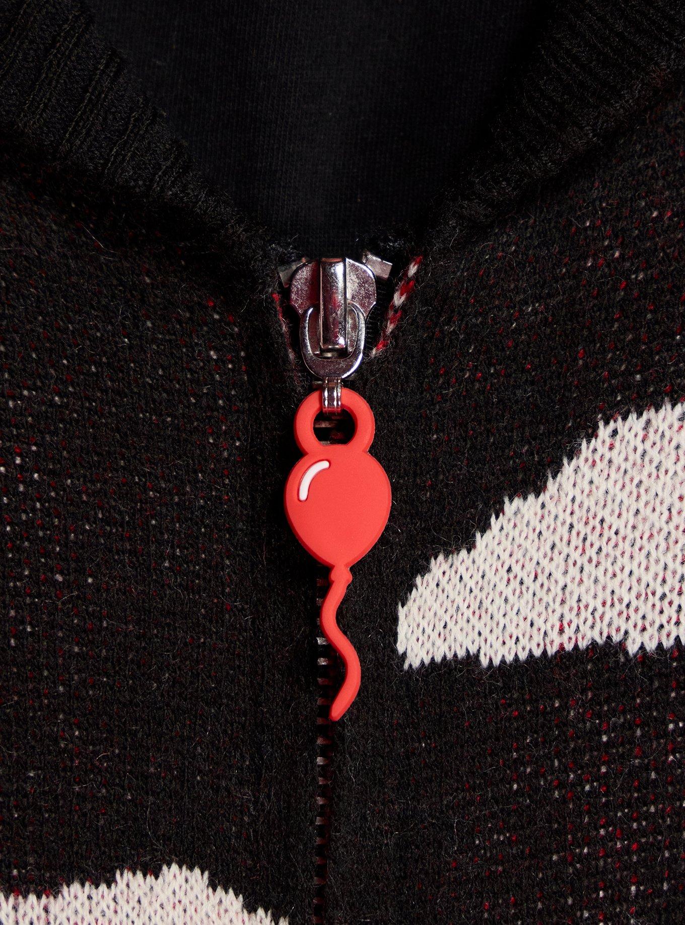 IT Knit Shawl Cardigan, RED, alternate
