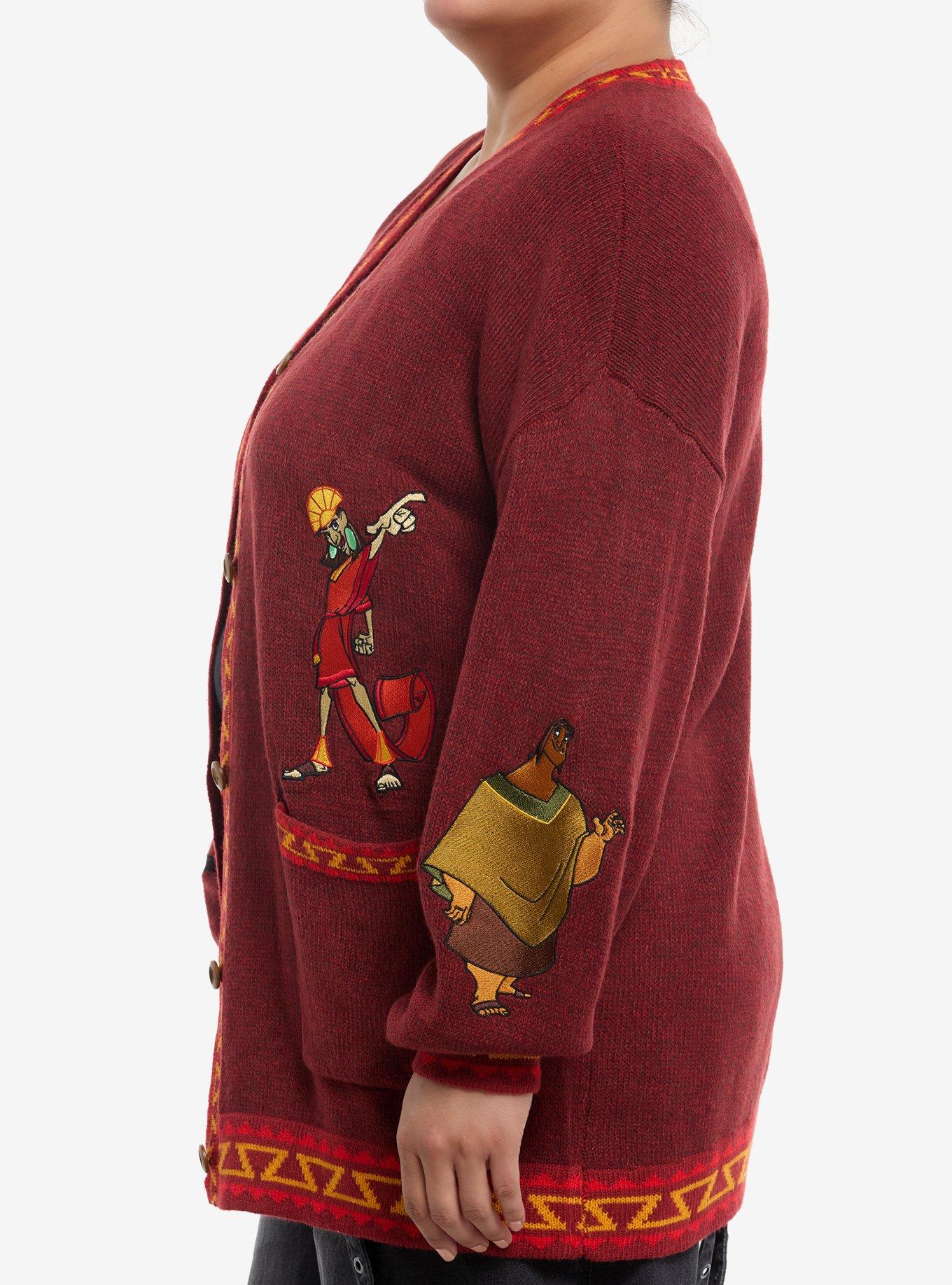 Her Universe Disney The Emperor's New Groove Character Girls Cardigan Plus Size, MULTI, alternate