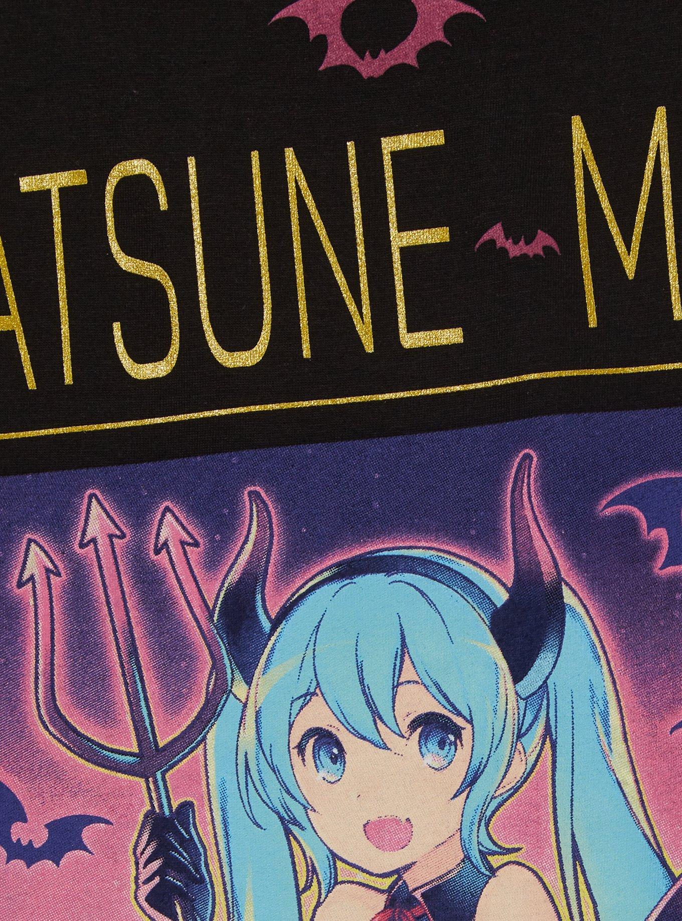 Hatsune Miku Devil Costume Metallic Details T-Shirt By Choccy, , hi-res