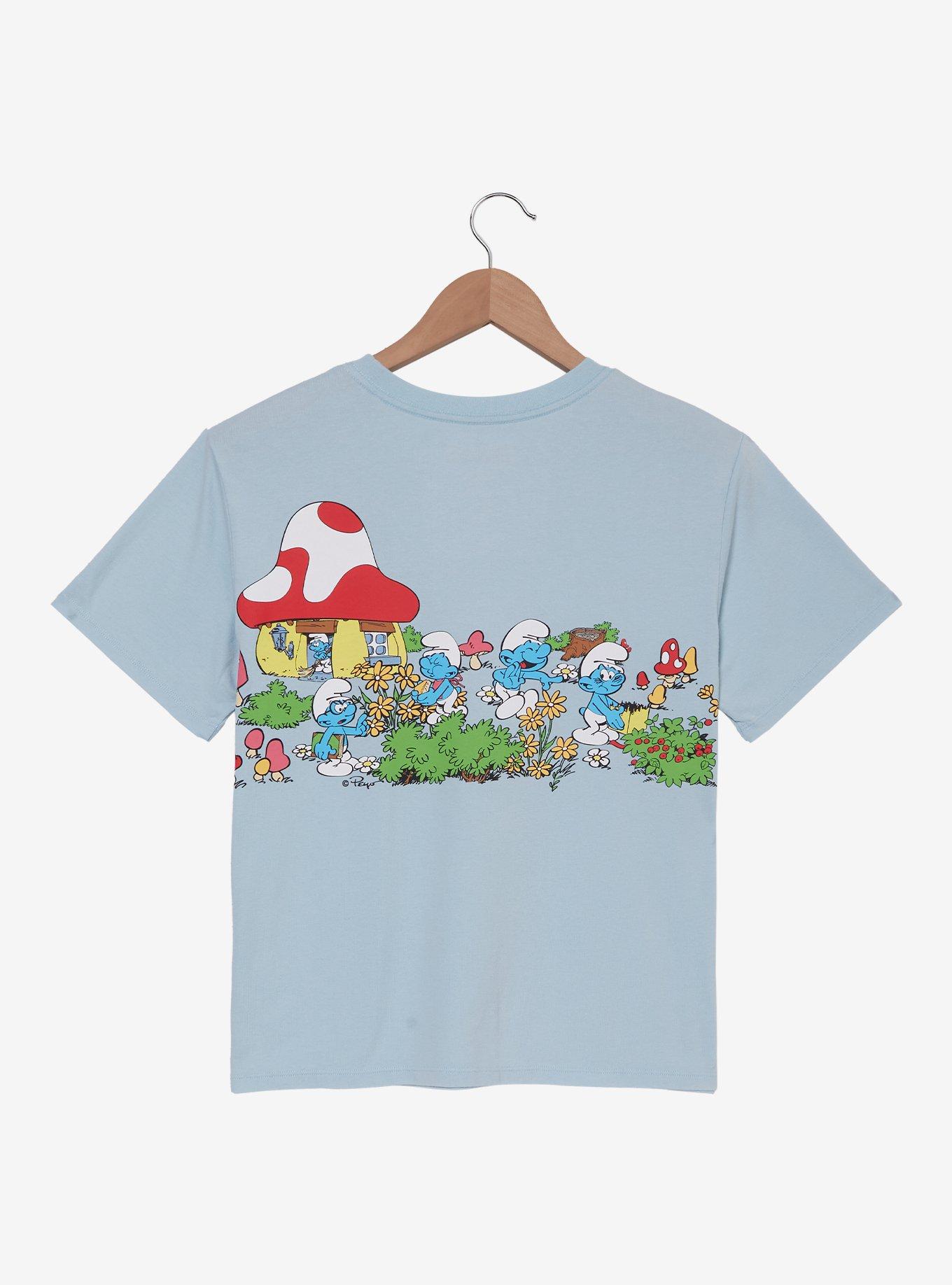 The Smurfs Village Scene Women's T-Shirt - BoxLunch Exclusive, , hi-res