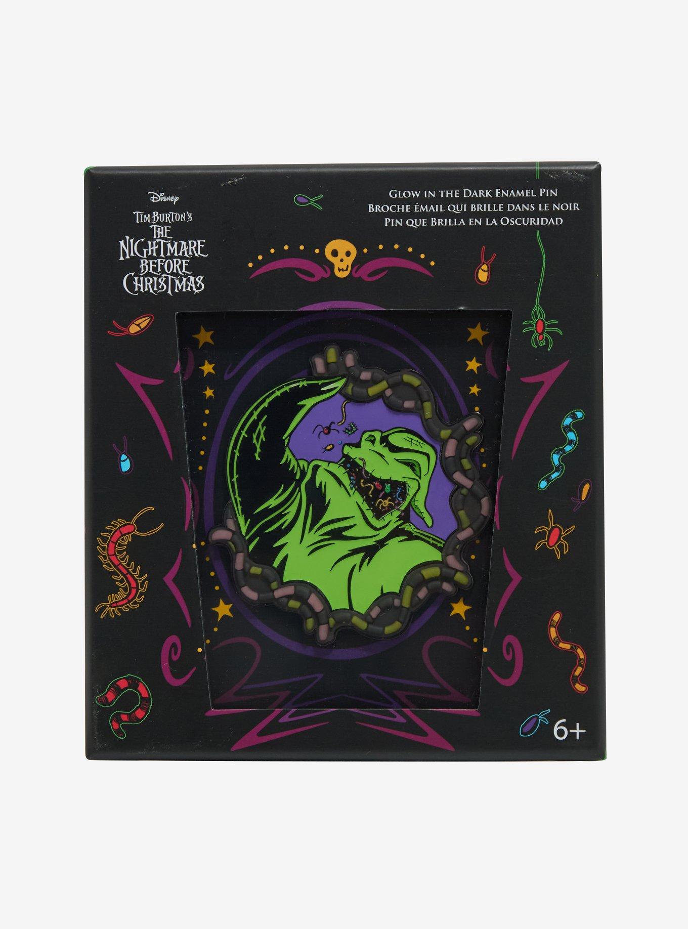 Loungefly Disney The Nightmare Before Christmas Oogie Boogie Glow-in-the-Dark Limited Edition Enamel Pin - BoxLunch Exclusive, , alternate
