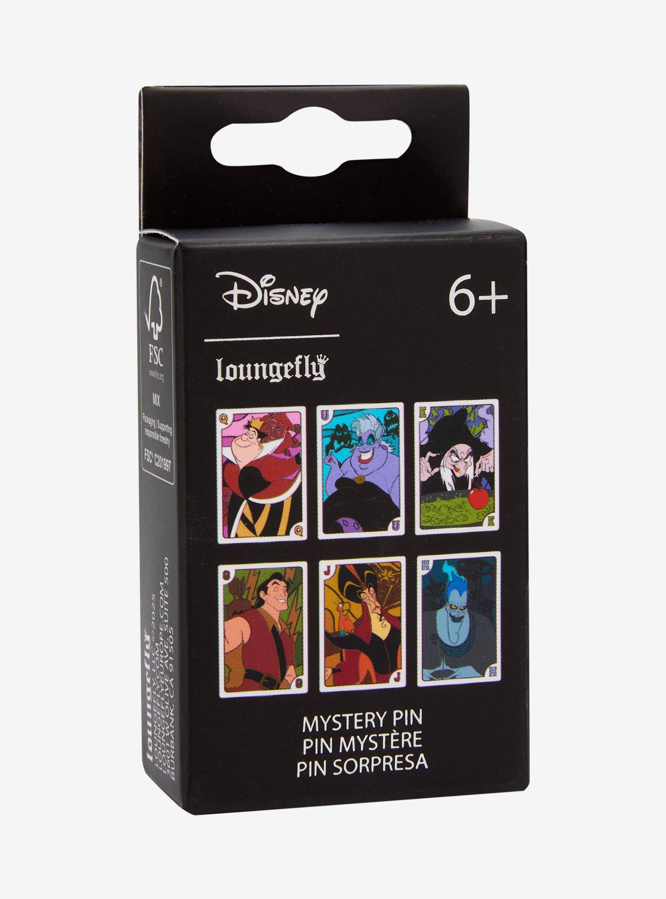Loungefly Disney Villains Playing Cards Blind Box Enamel Pin, , hi-res