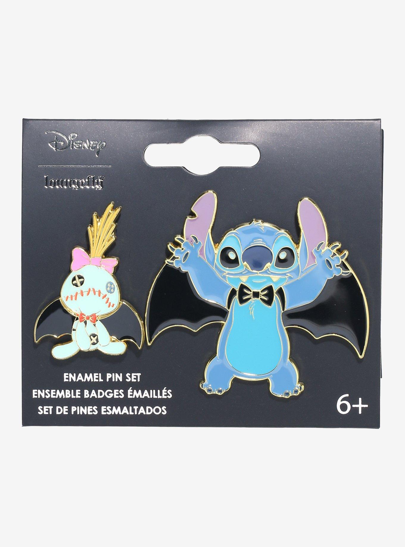 Disney Lilo & Stitch Scrump & Stitch Bats Enamel Pin Set — BoxLunch Exclusive