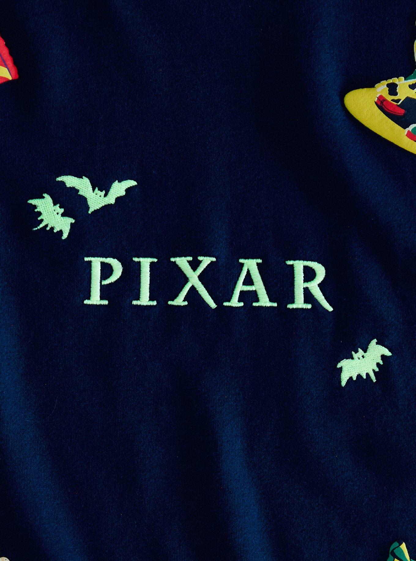 Disney Pixar Halloween Color Block Crewneck &mdash; BoxLunch Exclusive, MULTI, alternate