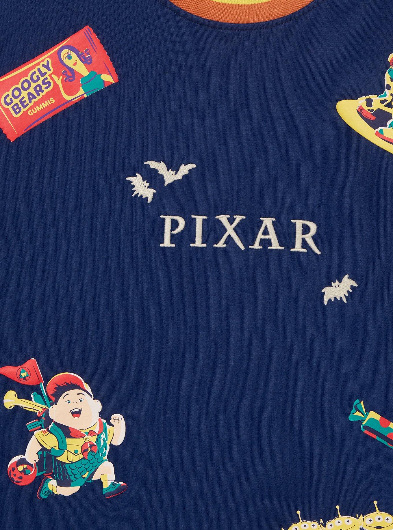 Disney Pixar Halloween Color Block Crewneck &mdash; BoxLunch Exclusive, MULTI, alternate