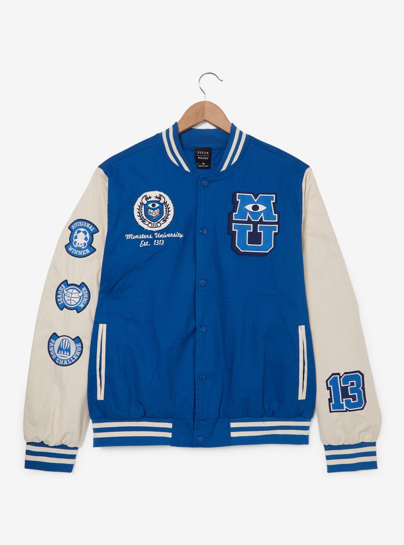 Disney Pixar Monsters University Varsity Jacket - BoxLunch Exclusive, BLUE, alternate