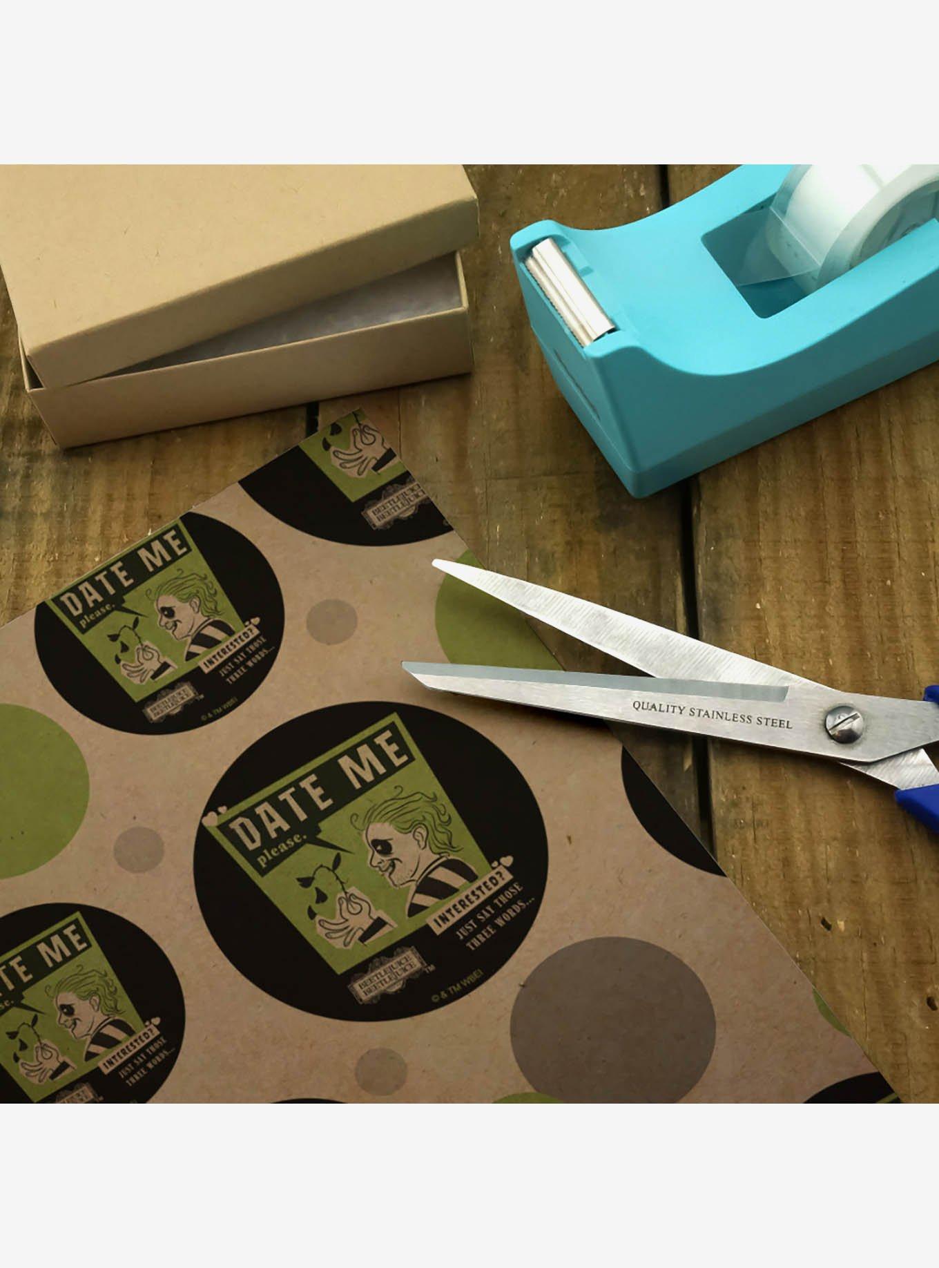 Beetlejuice Date Me Premium Kraft Wrapping Paper, , alternate