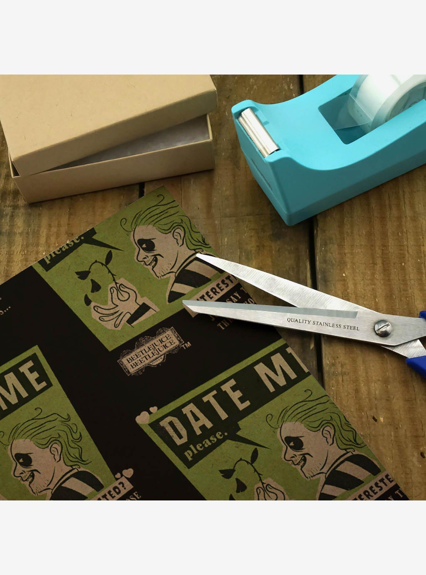 Beetlejuice Date Me Dark Premium Kraft Wrapping Paper, , alternate